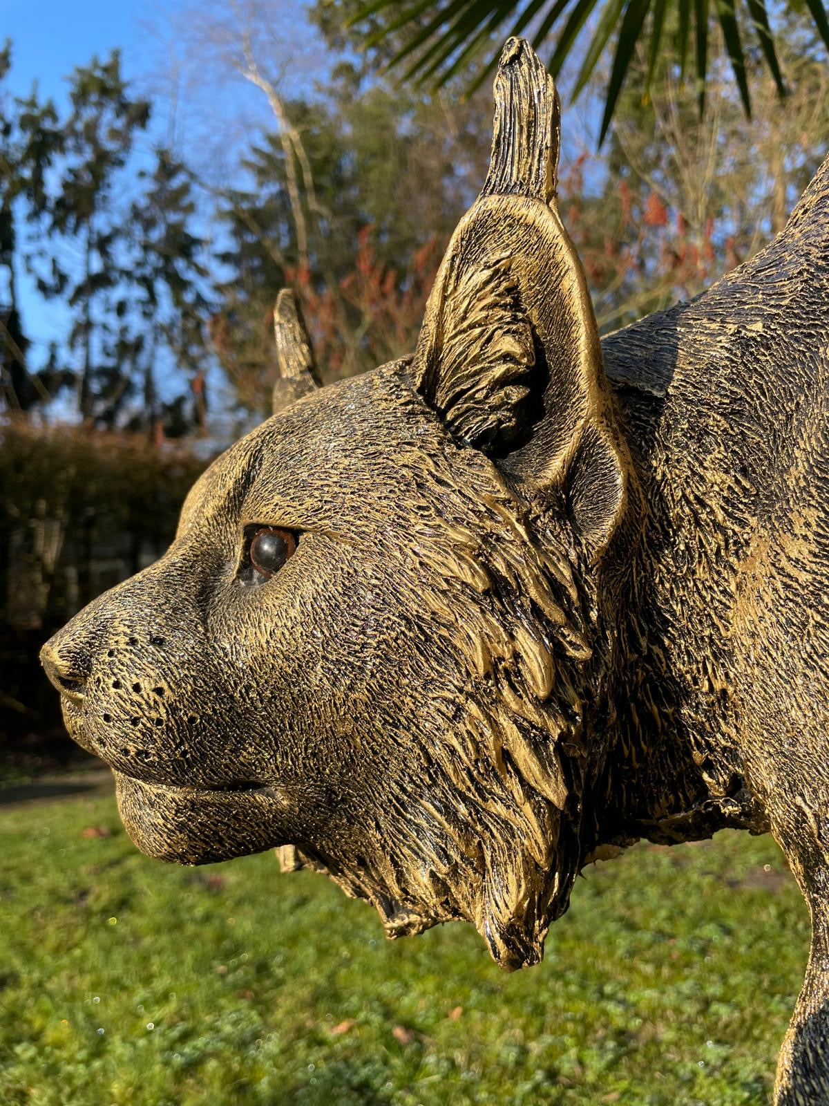 Beeld Lynx, tuin, zwembad, vijver 130cm