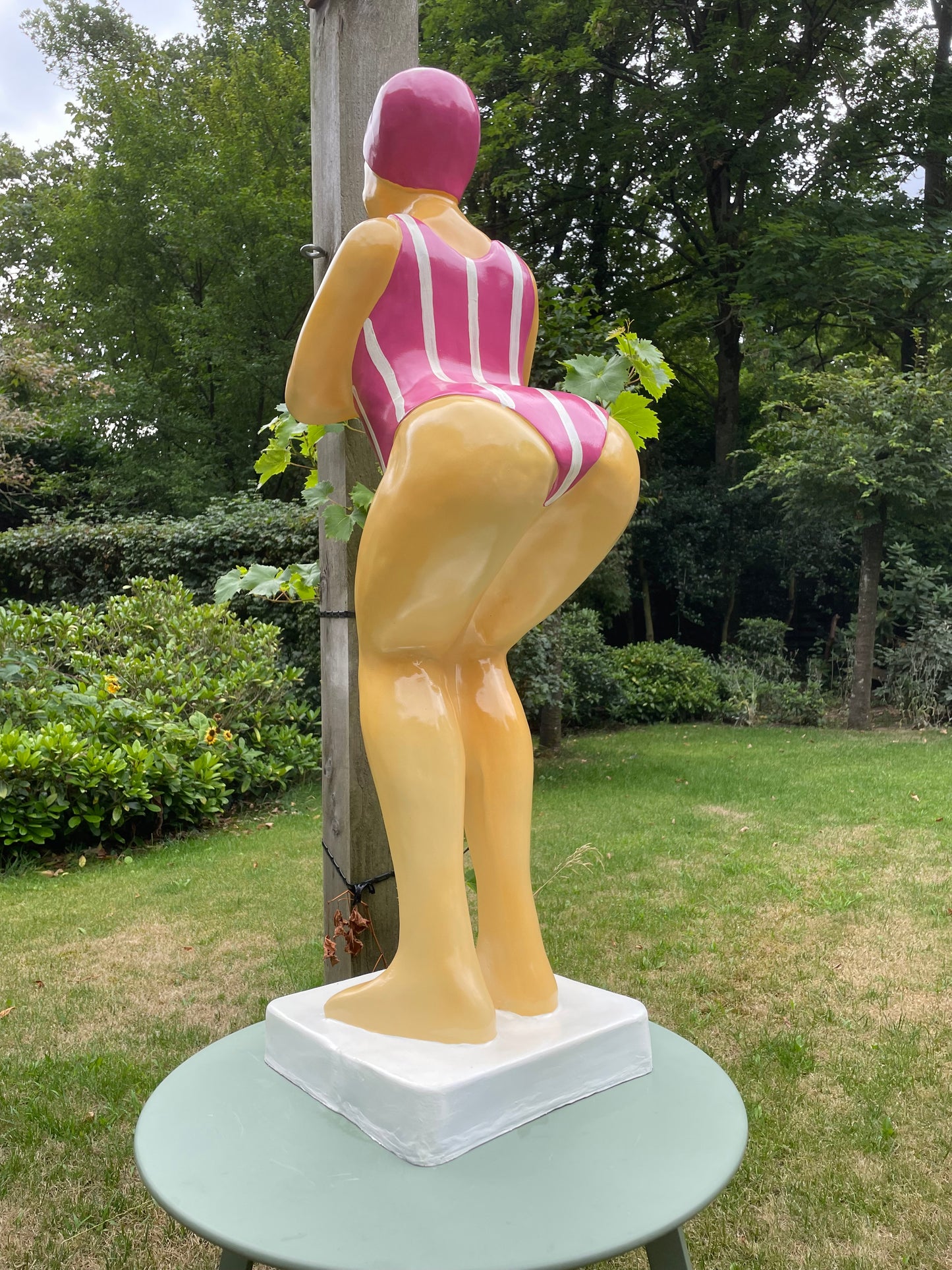 Duikende dame Fuchsia jacuzzi tuin, zwembad, vijver 115cm