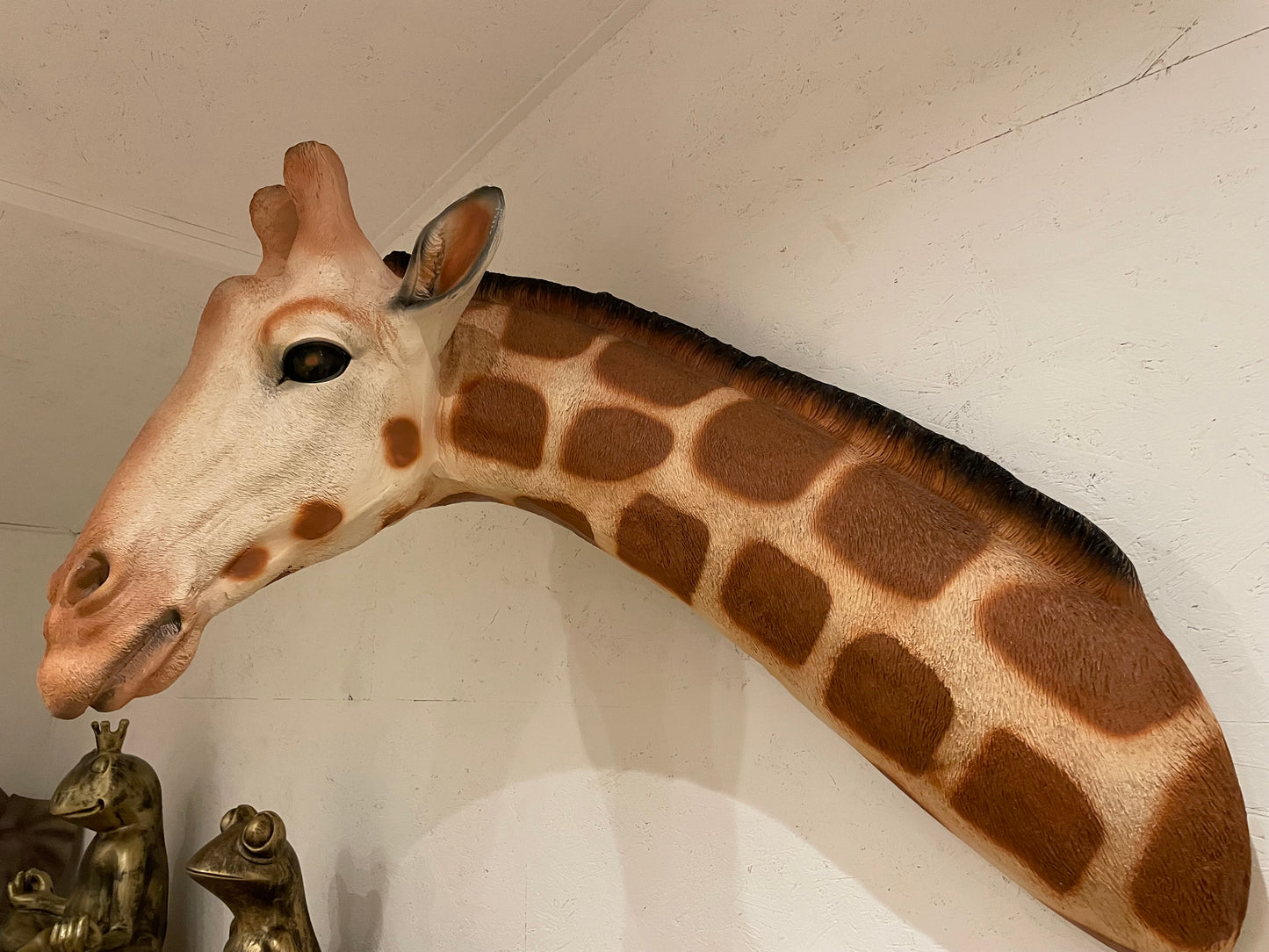 Grote Giraffe als wandbeeld Tuinbeeld – Realistisch Dierenbeeld voor Babykamer of Buiten 120cm