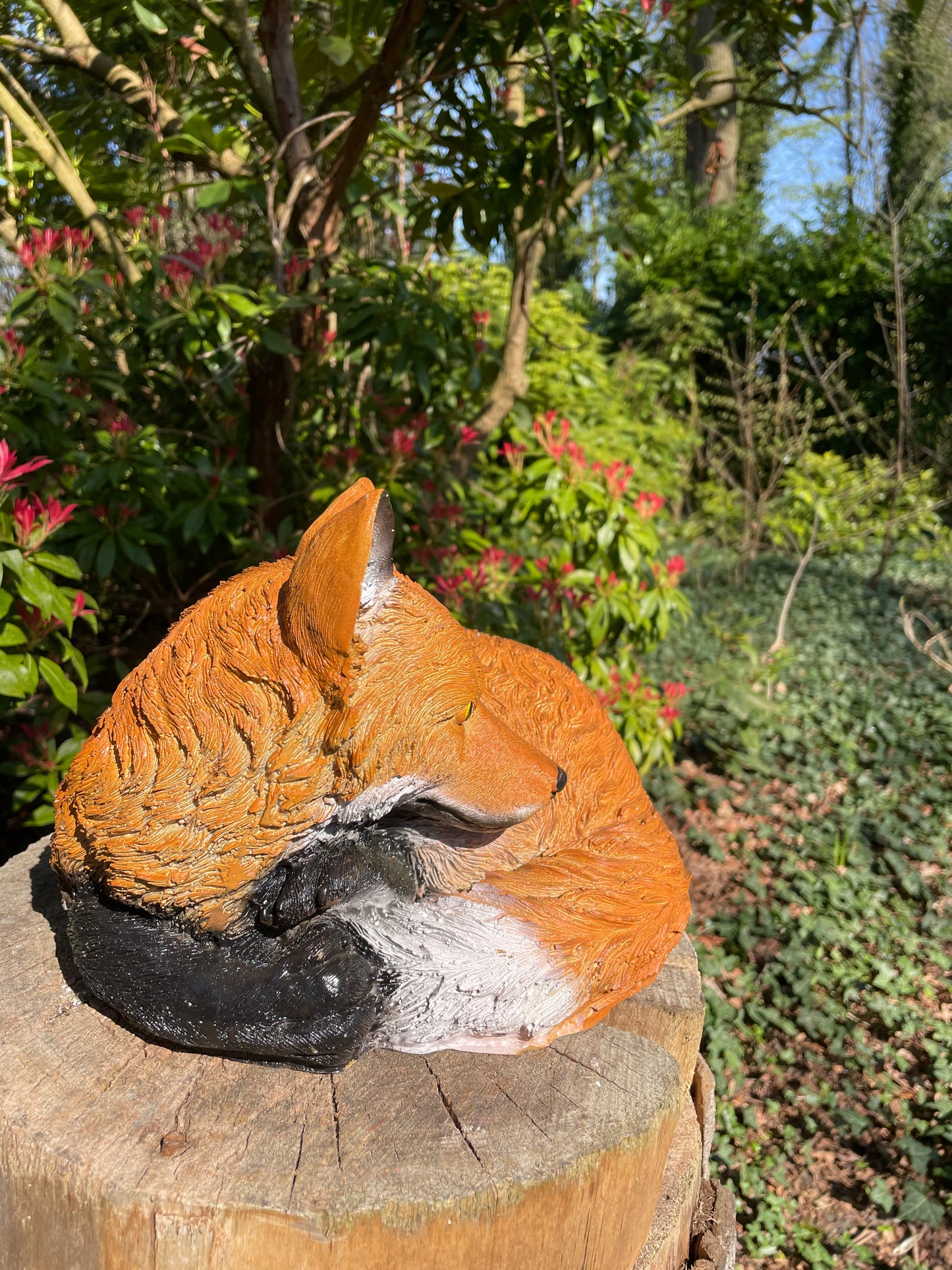 Beeld vos, tuin, vijver, gazon, boerderij 35cm