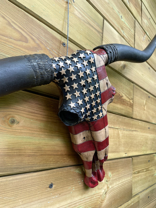 Wand buffelschedel Americana , woonkamer, cowboy 85cm