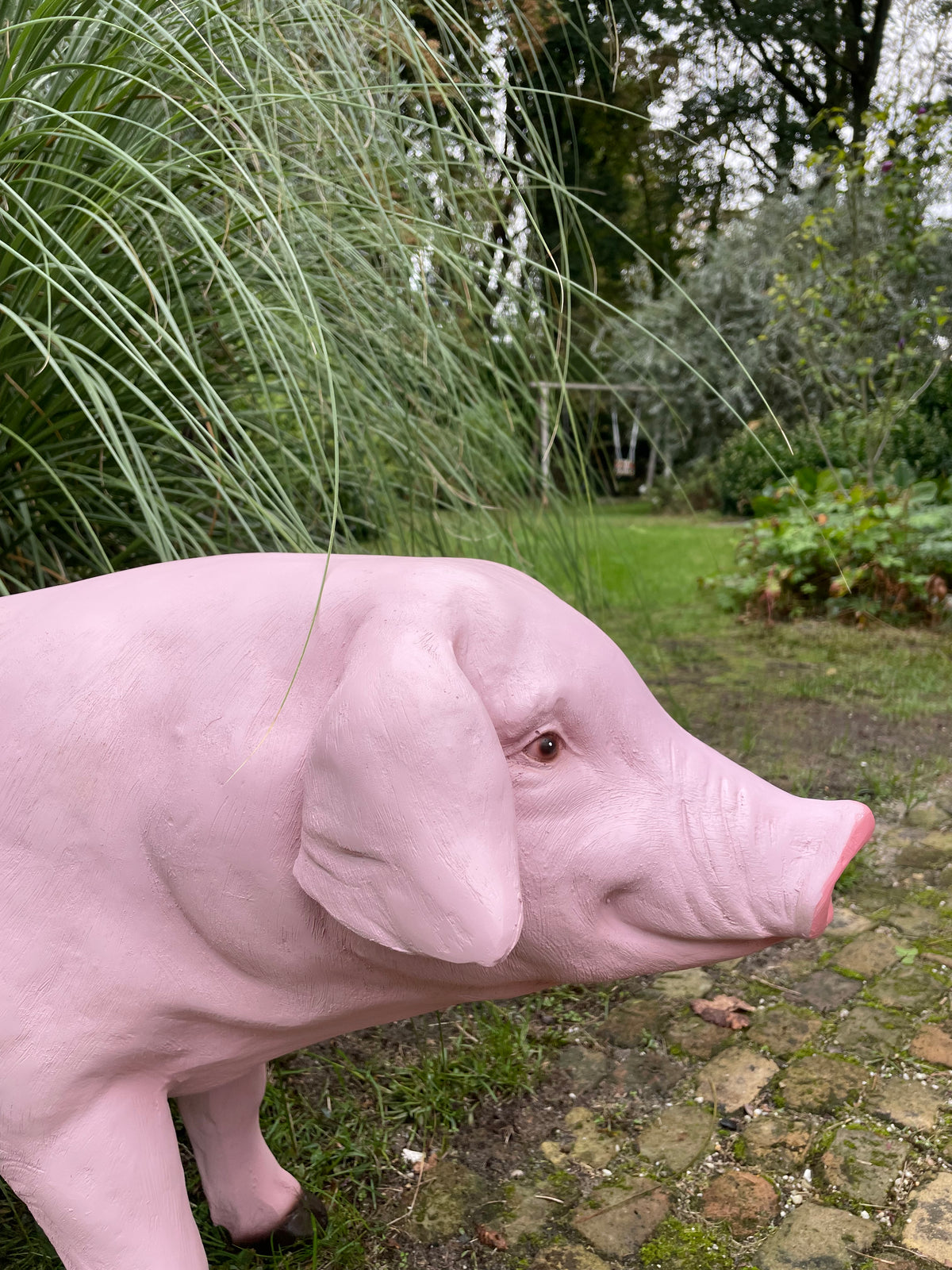 Varken, roze, tuin, gazon, manege, boerderij 100cm
