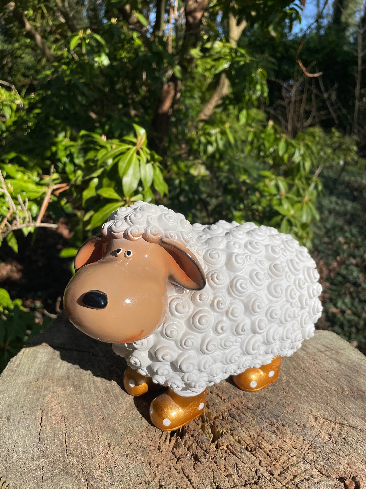 Bolschaapje gouden laarsjes, kinder, babykamer 23cm