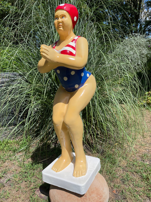 Duikende dame USA jacuzzi tuin, zwembad, vijver 115cm