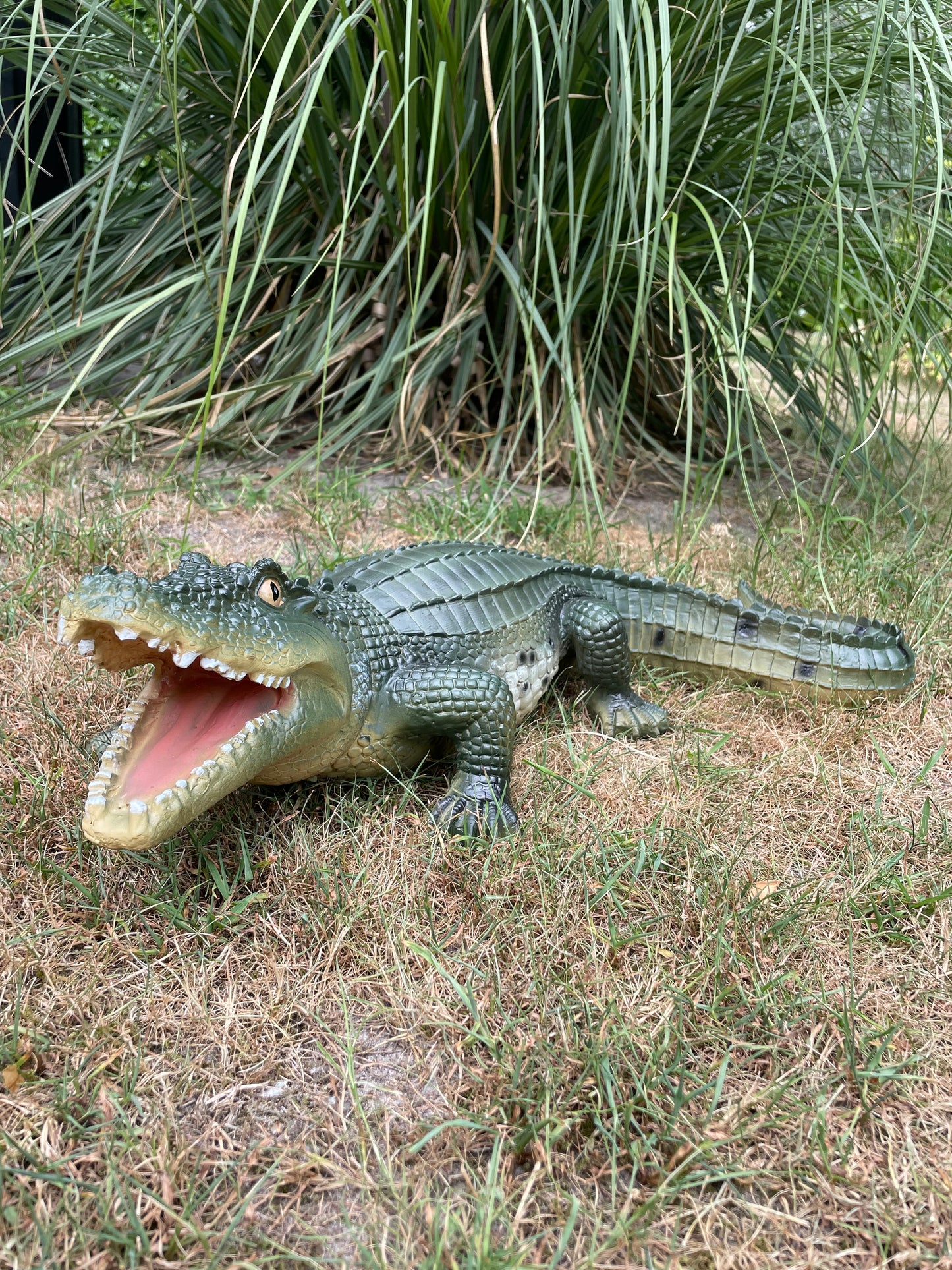 Beeld krokodil tuin, gazon, dierentuin, boerderij 60cm