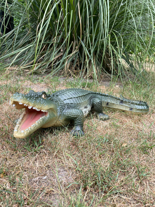 Beeld krokodil tuin, gazon, dierentuin, boerderij 60cm