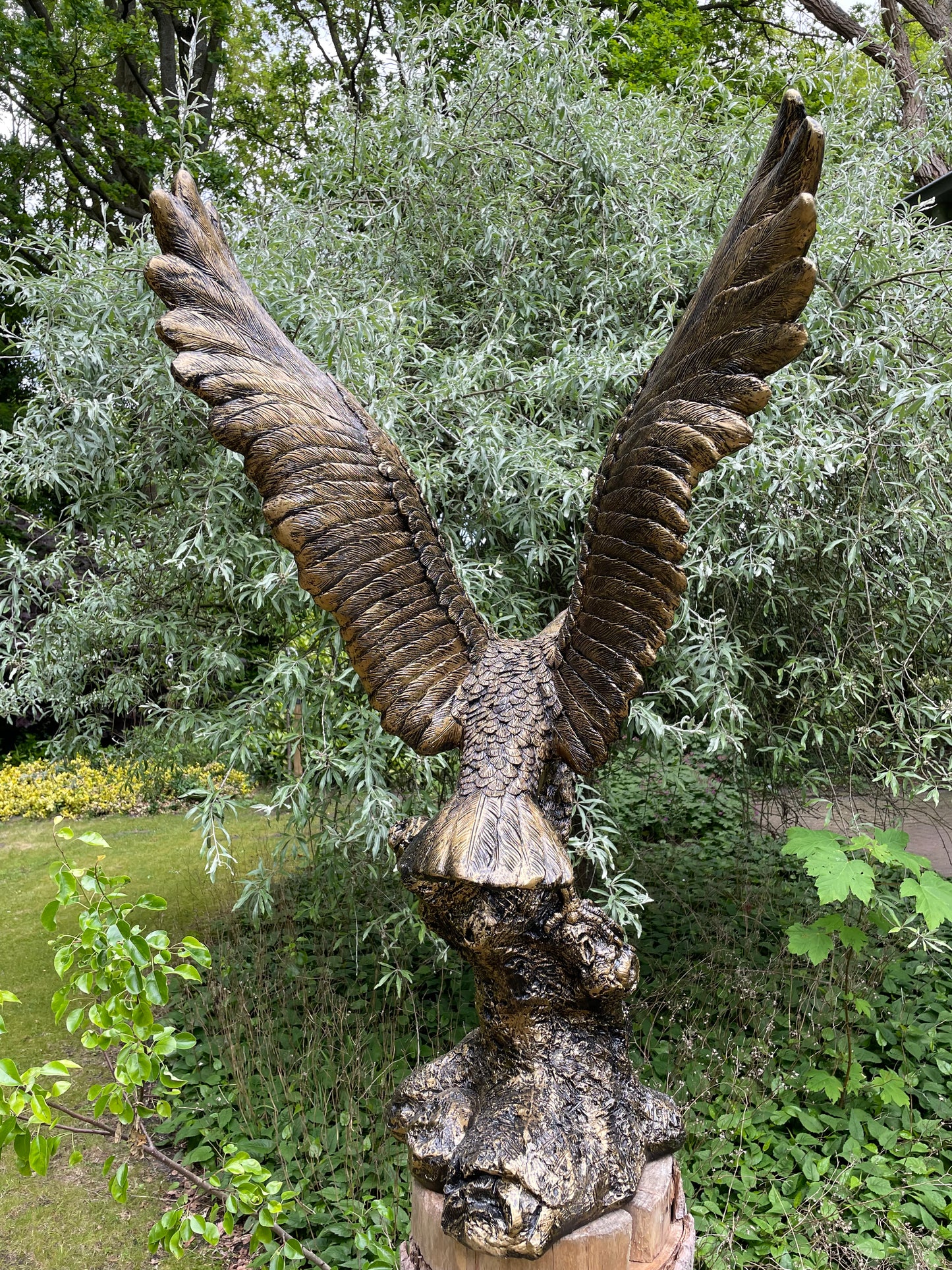 Tuinbeeld Adelaar gazon, tuin, dierentuin, 120 cm