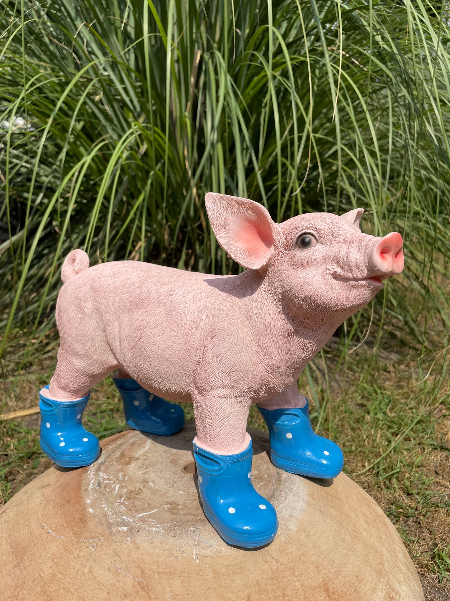 Varken laarsjes staand, kinder, babykamer Blauw 35cm
