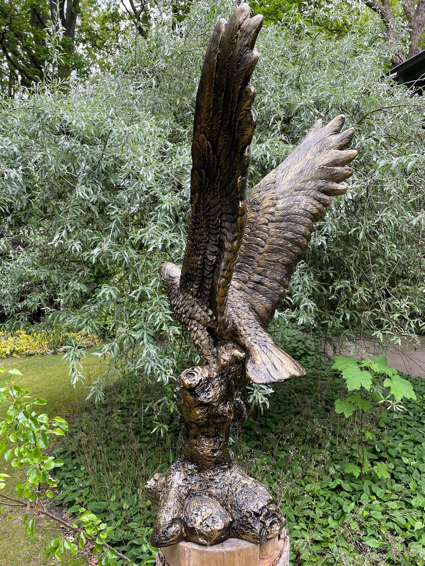 Tuinbeeld Adelaar gazon, tuin, dierentuin, 120 cm