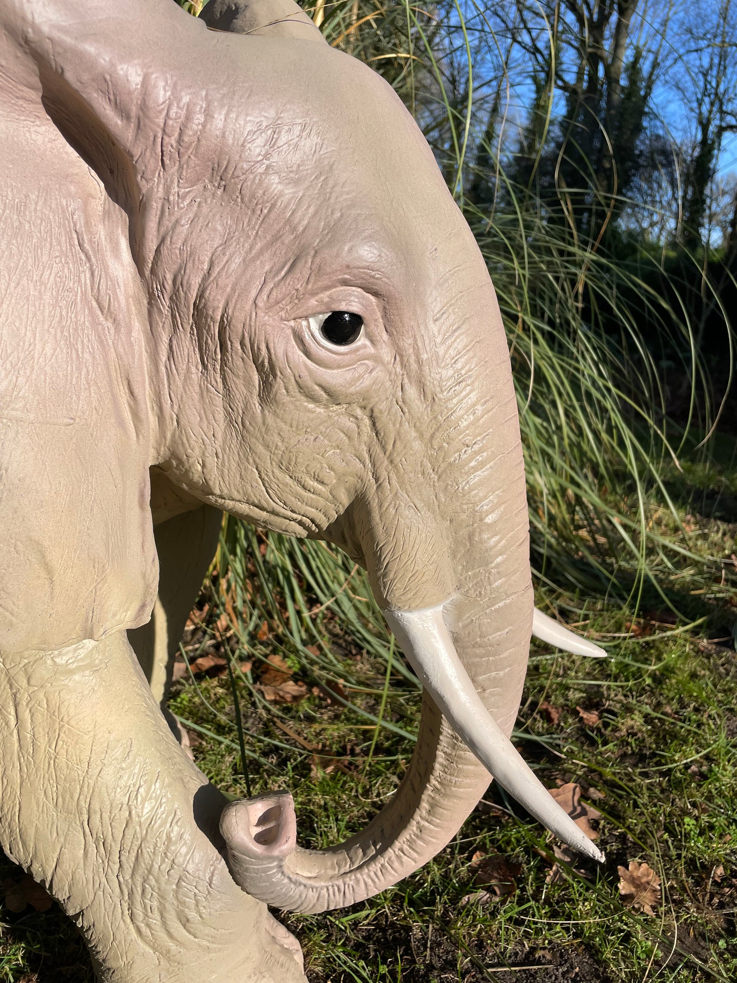Olifant grijs, tuin, babykamer, zwanger 100 cm