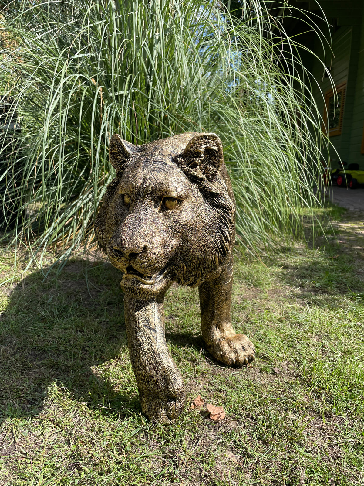 Tijger antiek goud gazon, tuin, dierentuin, 140cm