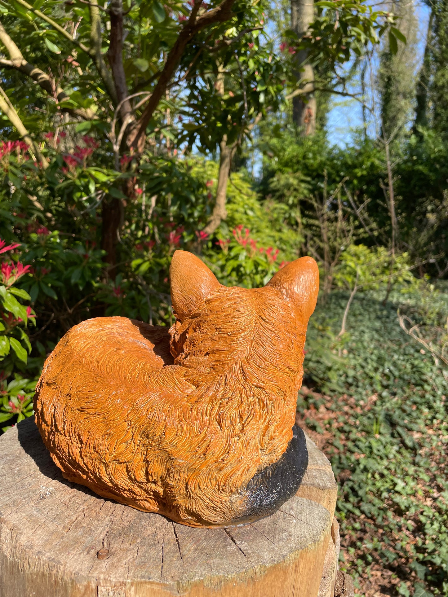 Beeld vos, tuin, vijver, gazon, boerderij 35cm