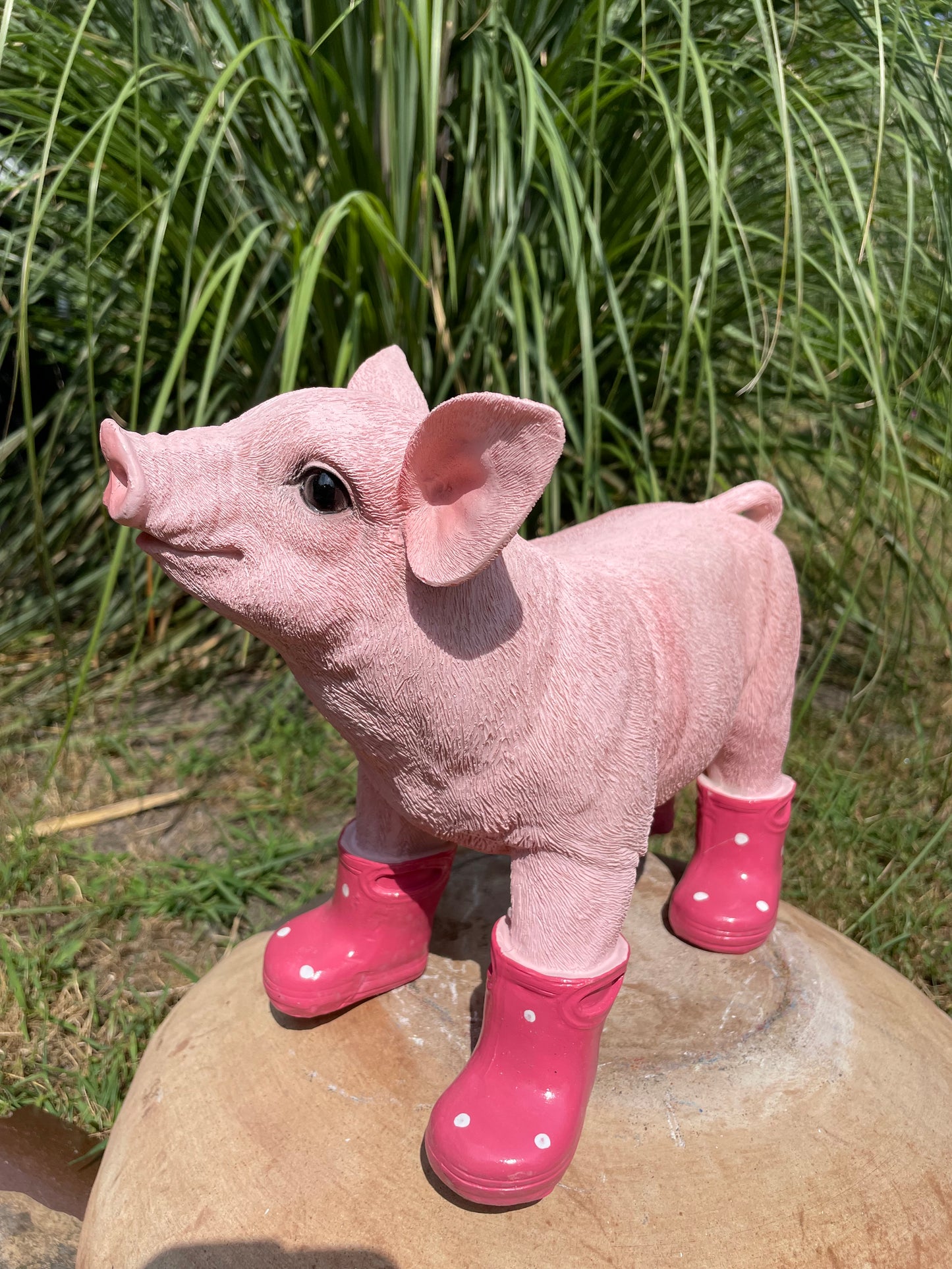 Varken laarsjes staand, kinder, babykamer Fuchsia 35cm