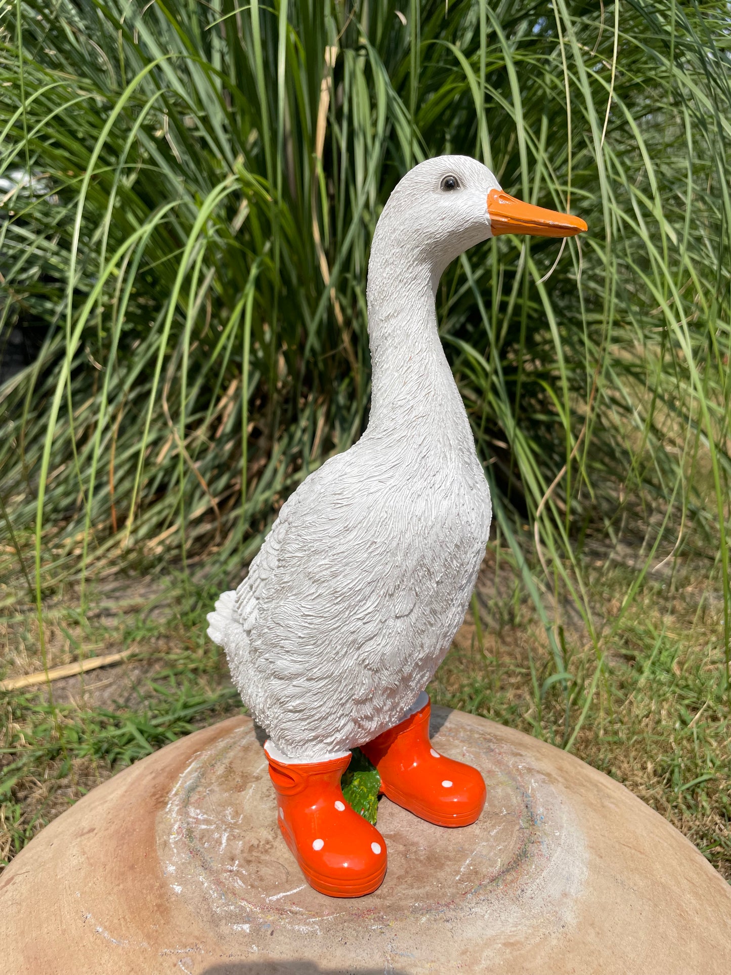 Gans laarsjes, kinder, babykamer Oranje 30cm
