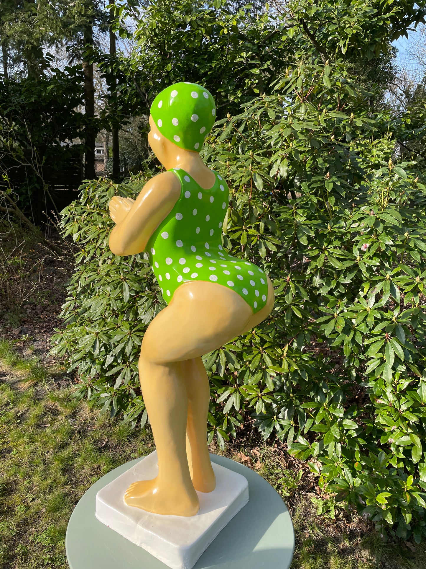 Duikende dame Groen bolletje jacuzzi tuin, zwembad, vijver 115cm