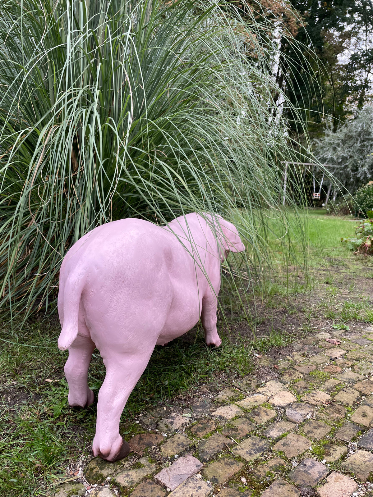 Varken, roze, tuin, gazon, manege, boerderij 100cm