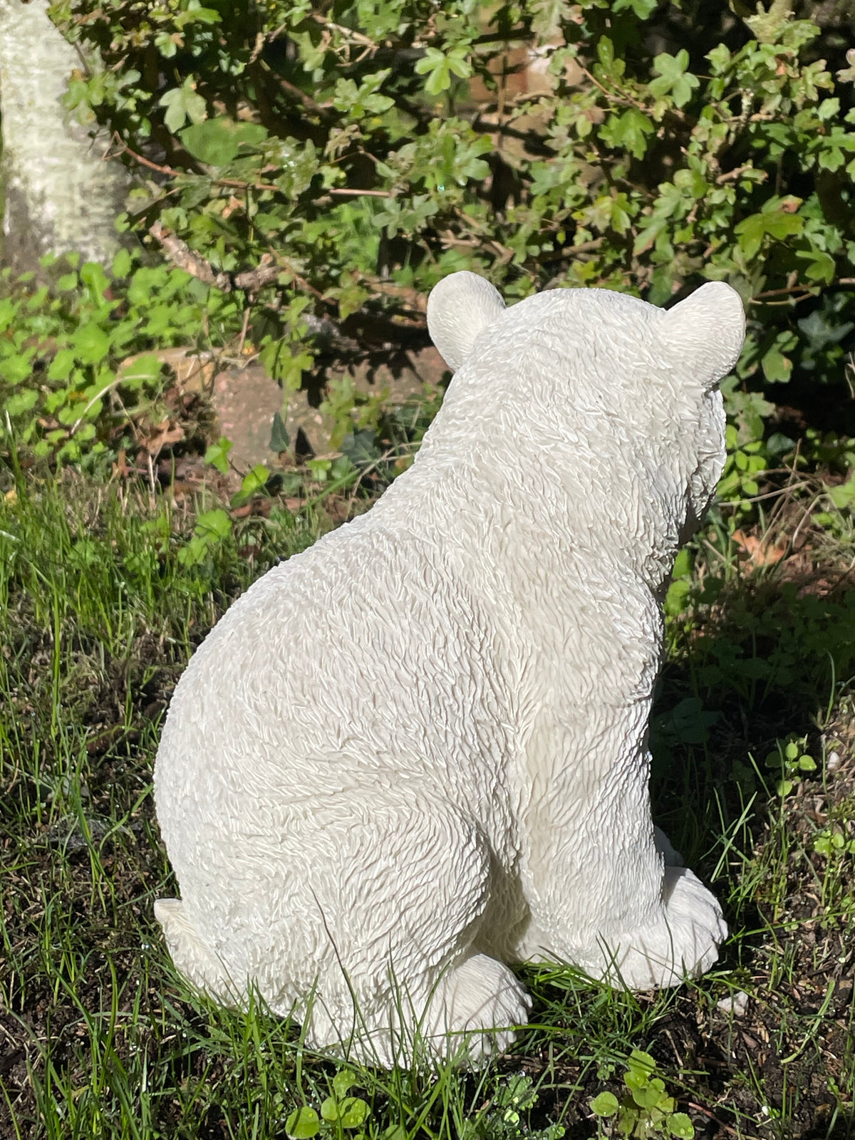 Tuinbeeld IJSbeer wit  dierentuin, vijver, tuin, 25cm