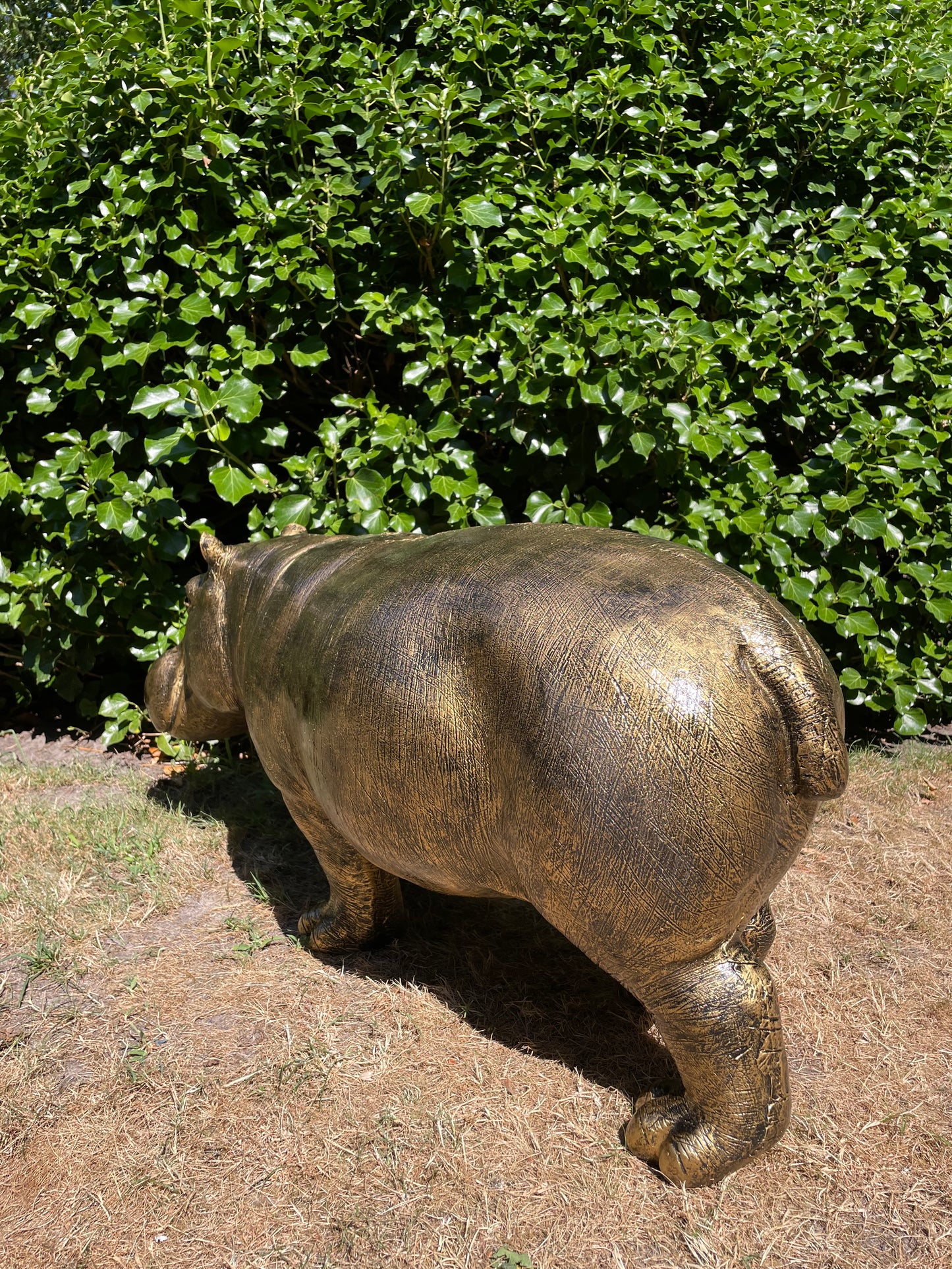 Beeld Nijlpaard, hippo, vijver, tuin 90 cm