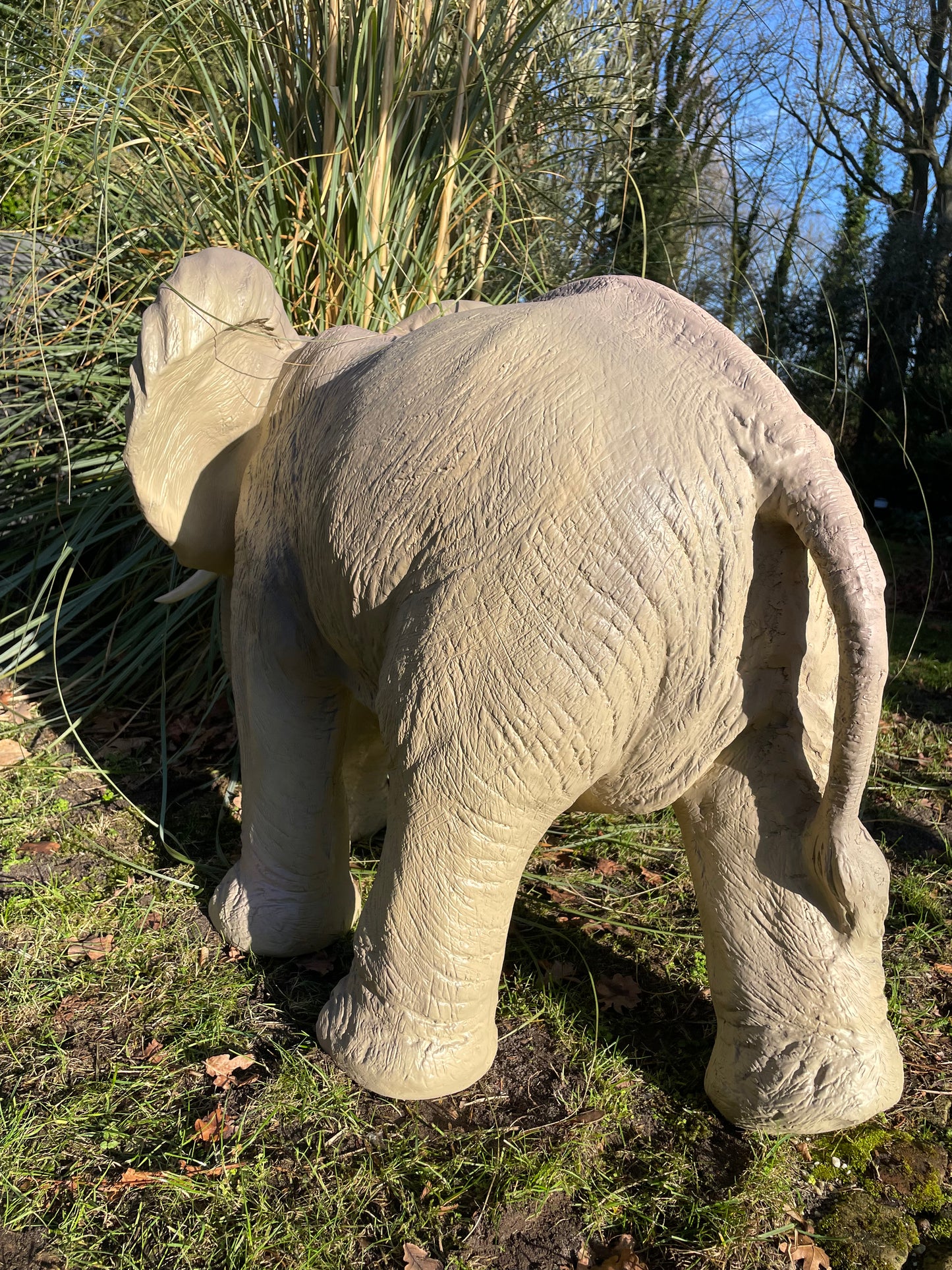 Olifant grijs, tuin, babykamer, zwanger 100 cm