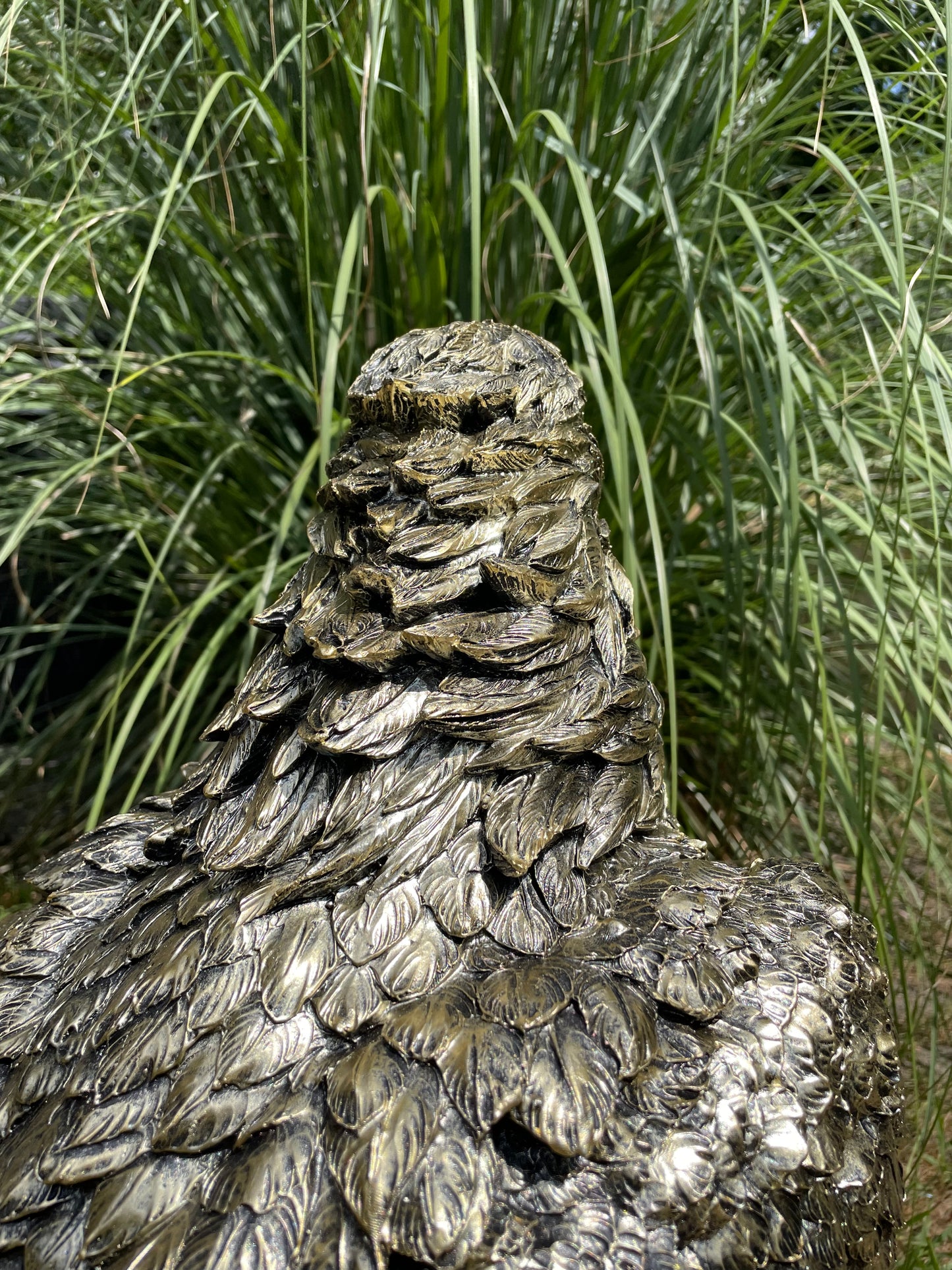 Tuinbeeld Arend antiek goud gazon, tuin, dierentuin, 55 cm