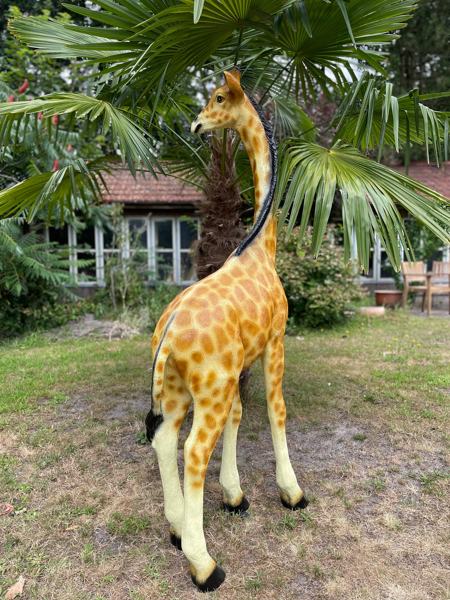 Grote Giraffe Tuinbeeld – Realistisch Dierenbeeld voor Babykamer of Buiten 150cm
