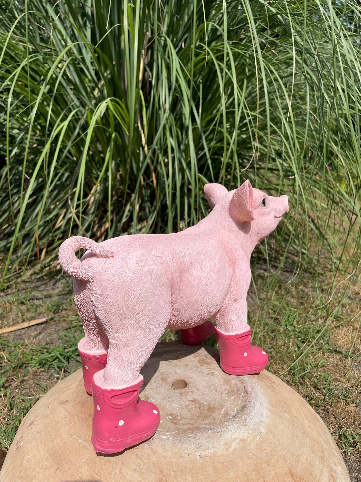 Varken laarsjes staand, kinder, babykamer Fuchsia 35cm