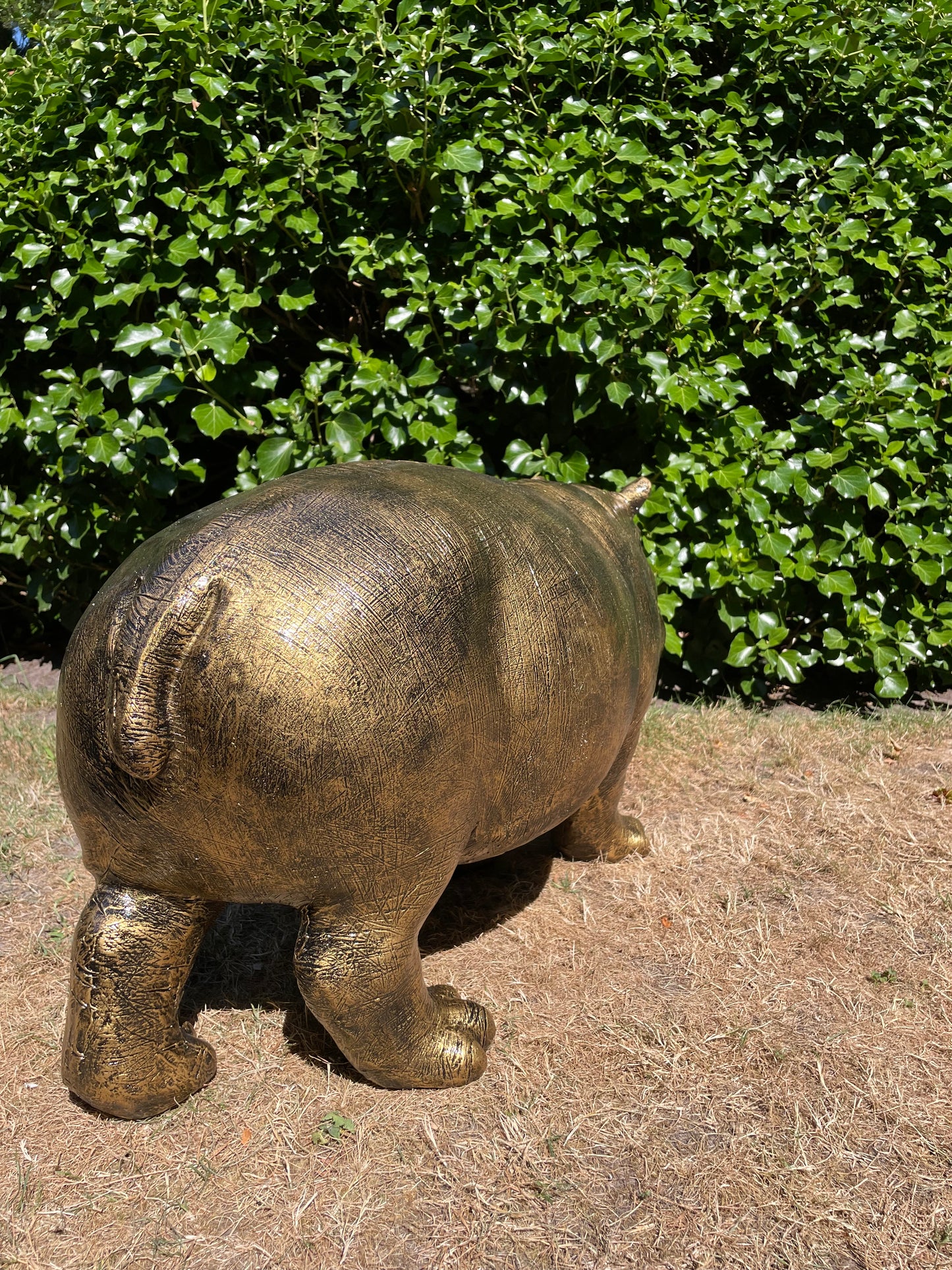 Beeld Nijlpaard, hippo, vijver, tuin 90 cm
