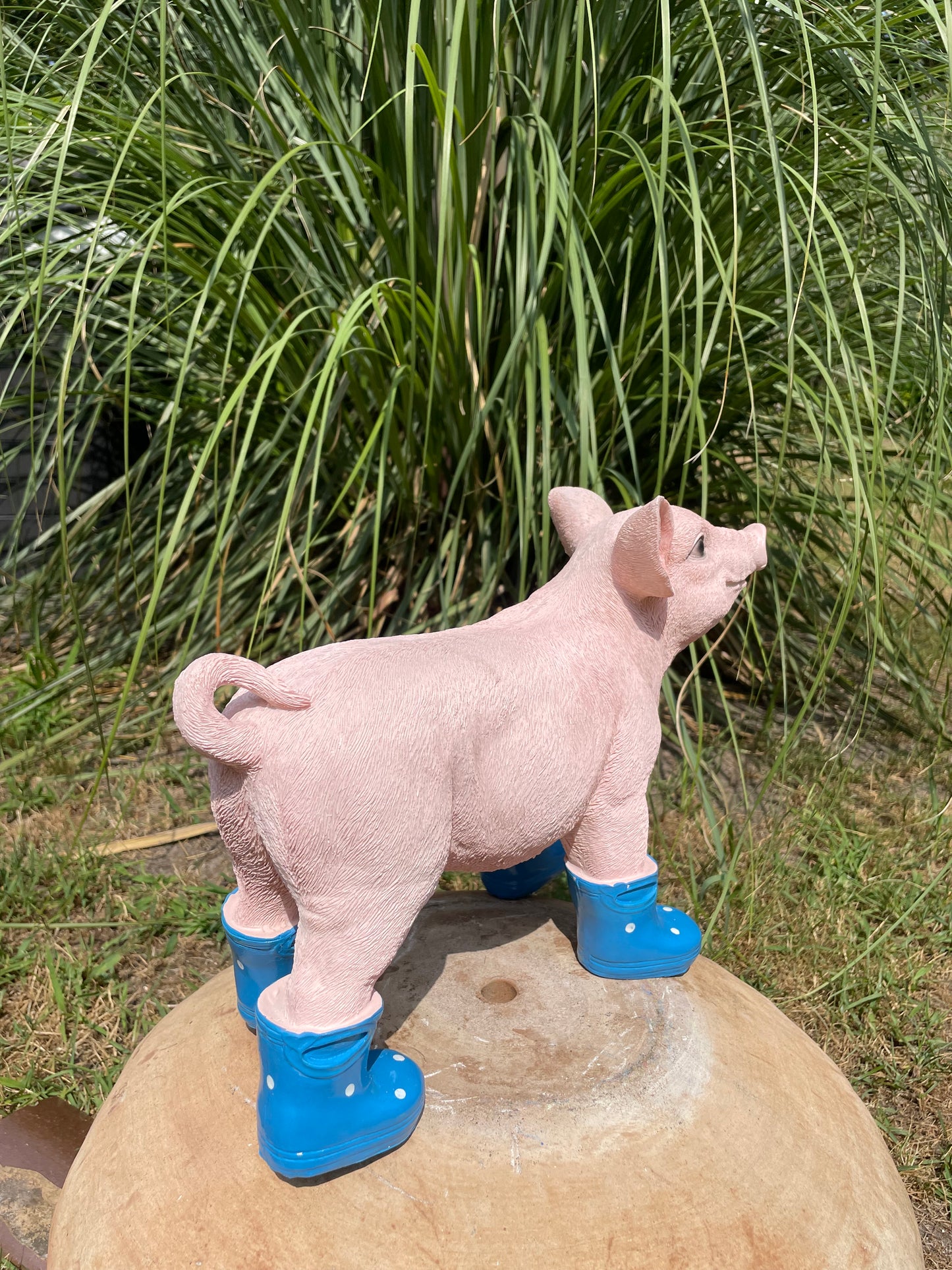 Varken laarsjes staand, kinder, babykamer Blauw 35cm