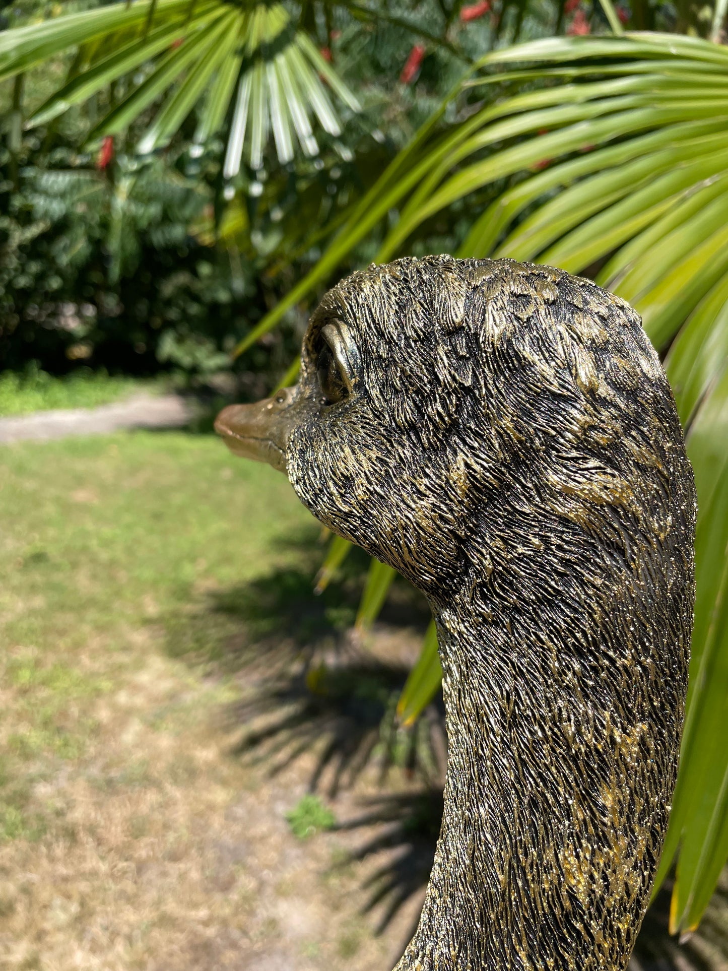 Beeld Struisvogel groot, gazon, tuin, dierentuin 110cm