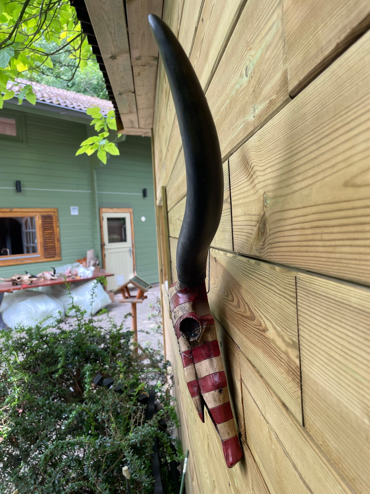 Wand buffelschedel Americana , woonkamer, cowboy 85cm