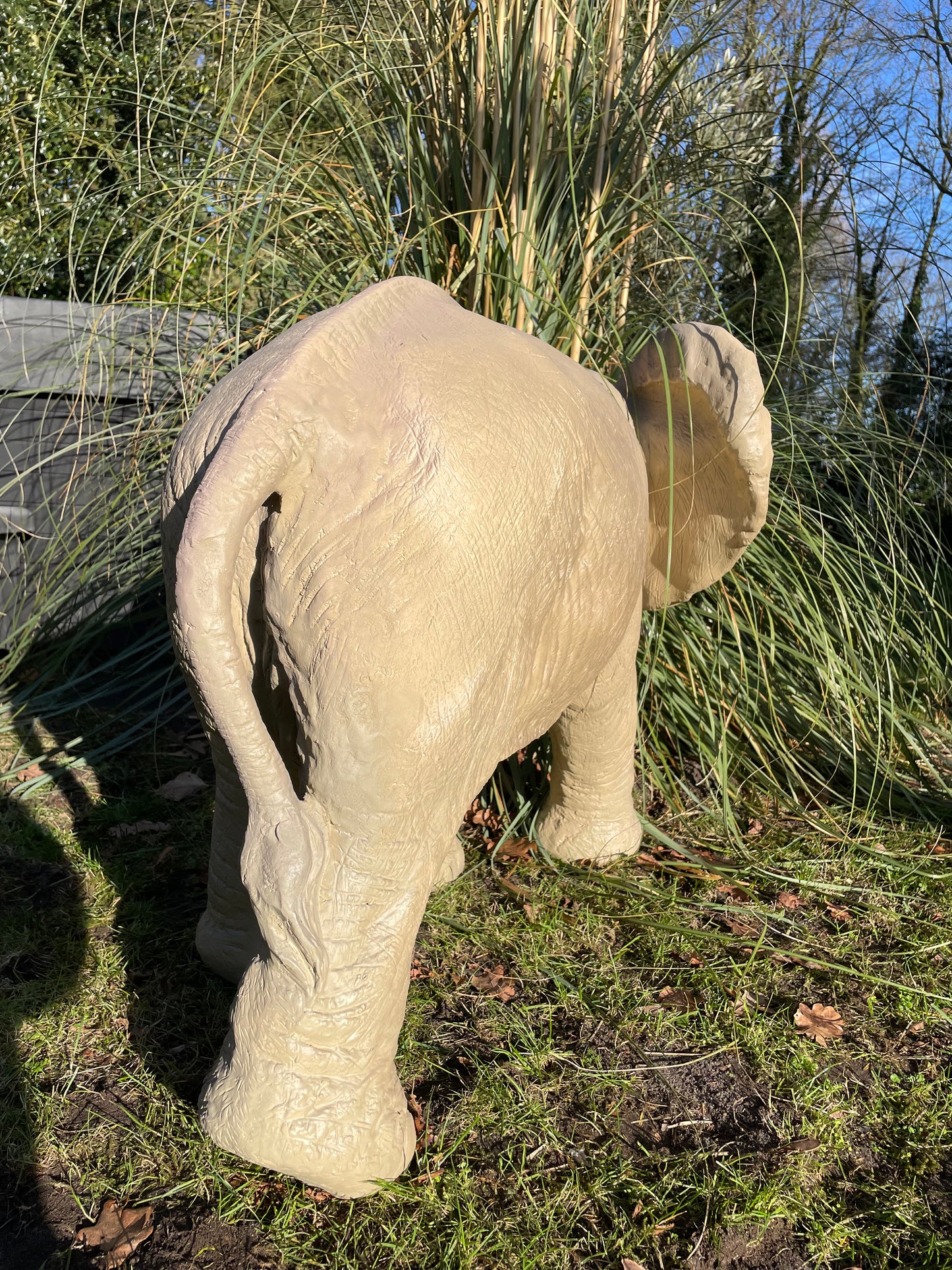 Olifant grijs, tuin, babykamer, zwanger 100 cm