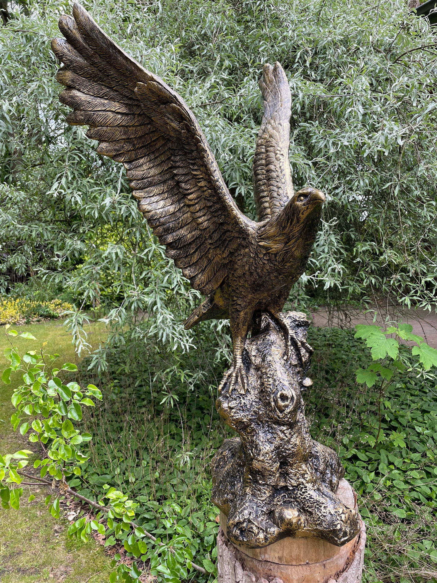 Tuinbeeld Adelaar gazon, tuin, dierentuin, 120 cm