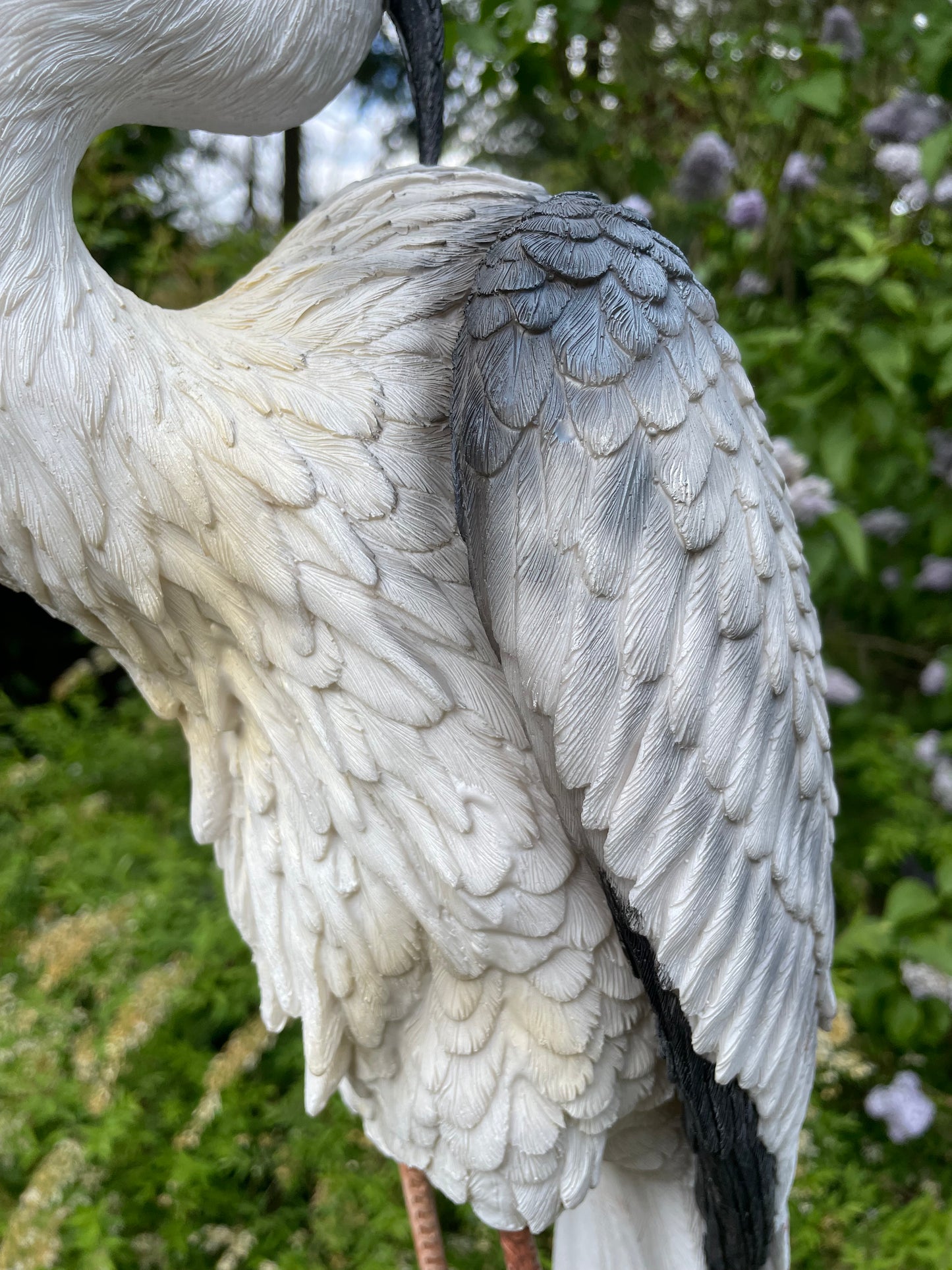 Beeld Reiger, gazon, tuin, vijver, dierentuin 80cm