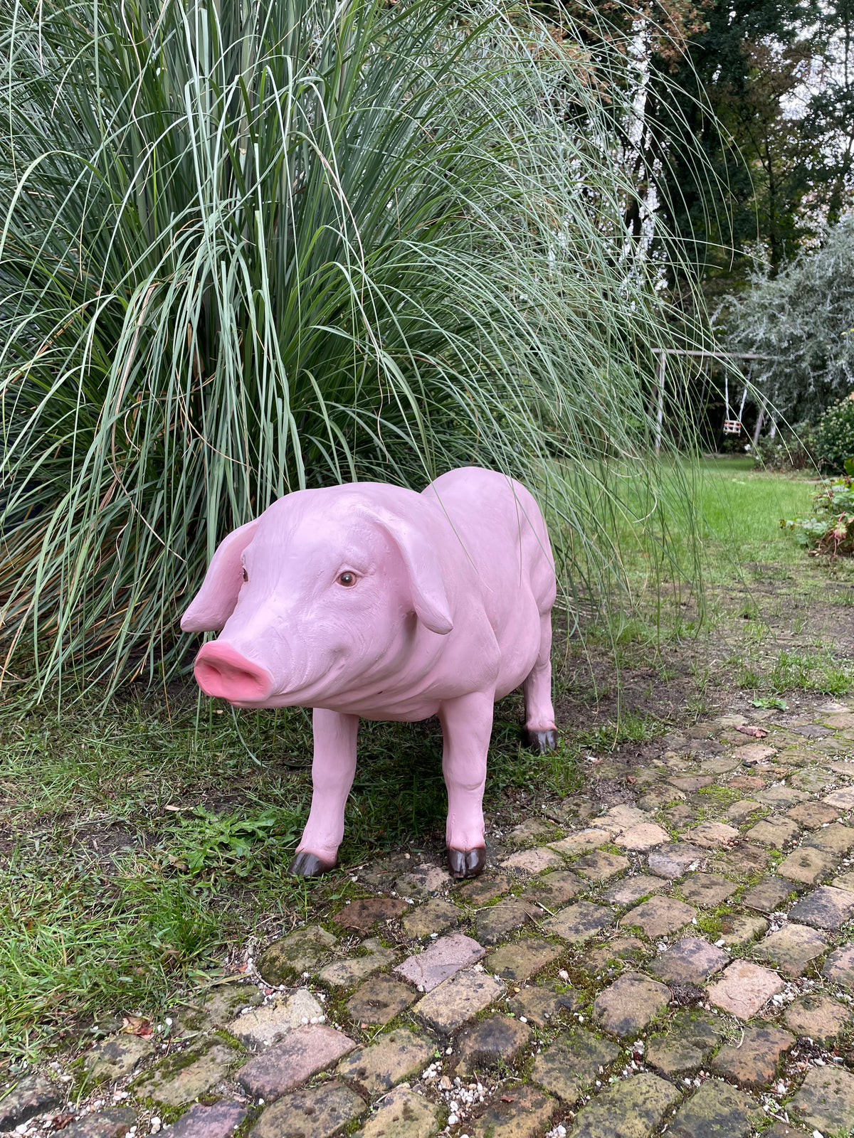 Varken, roze, tuin, gazon, manege, boerderij 100cm
