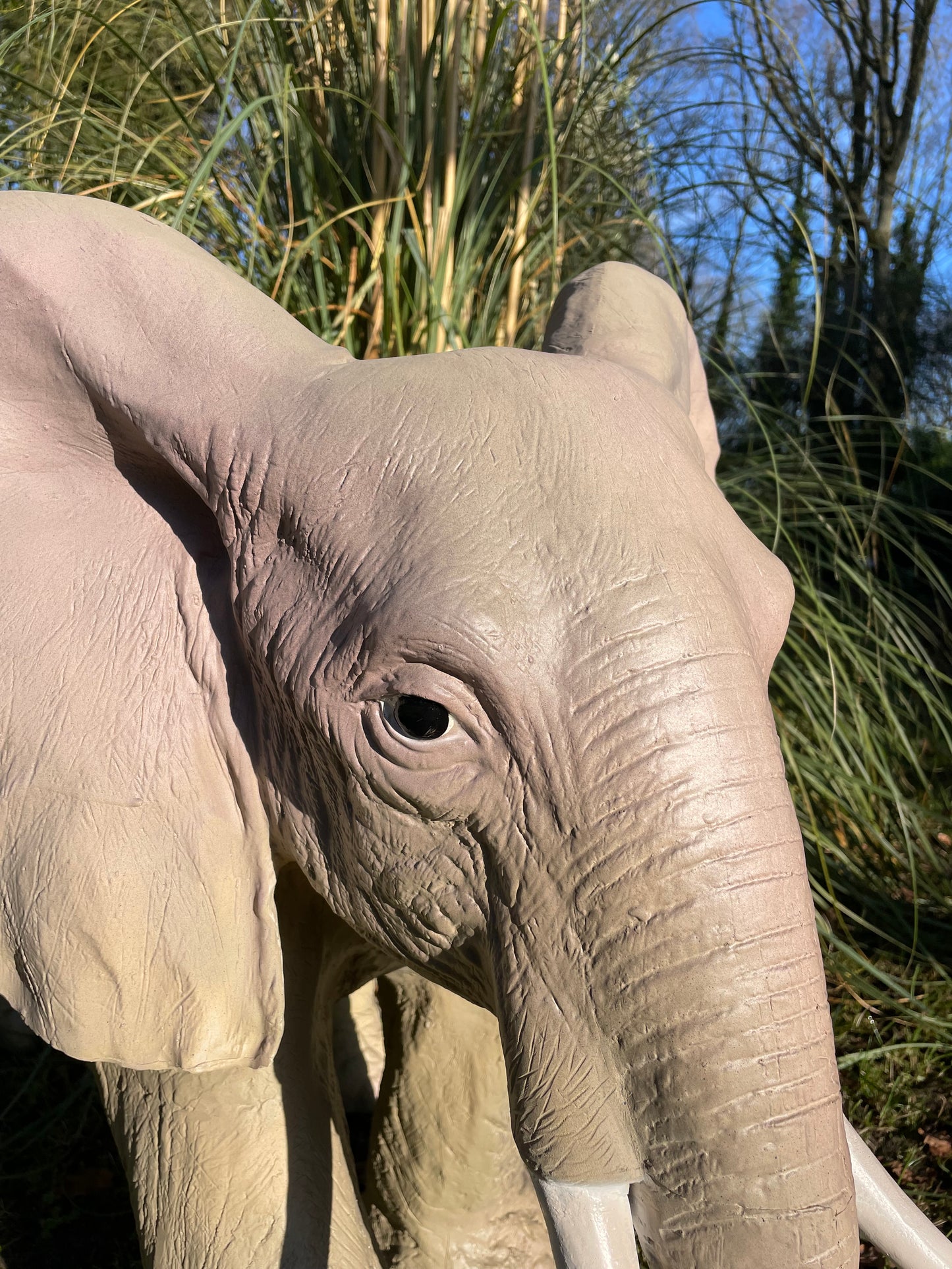 Olifant grijs, tuin, babykamer, zwanger 100 cm