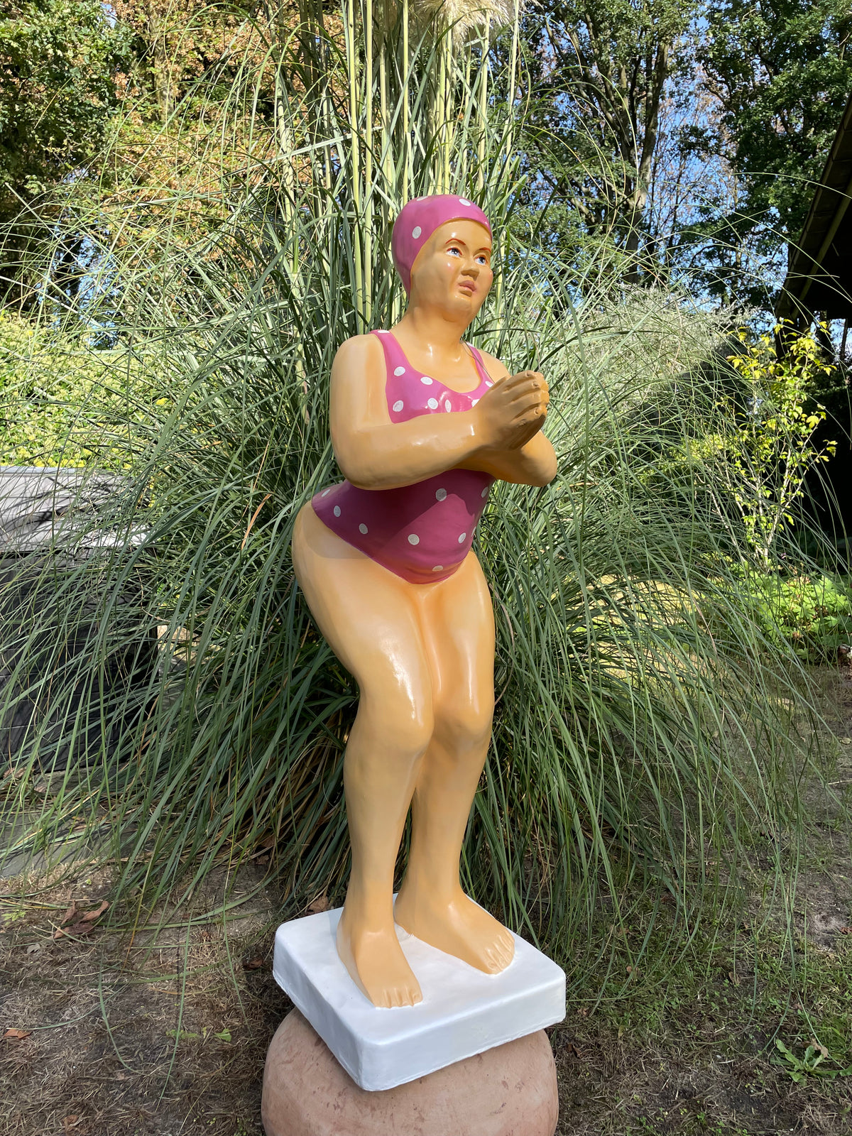 Duikende dame Roze jacuzzi tuin, zwembad, vijver 115cm