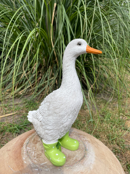 Gans laarsjes, kinder, babykamer Groen 30cm