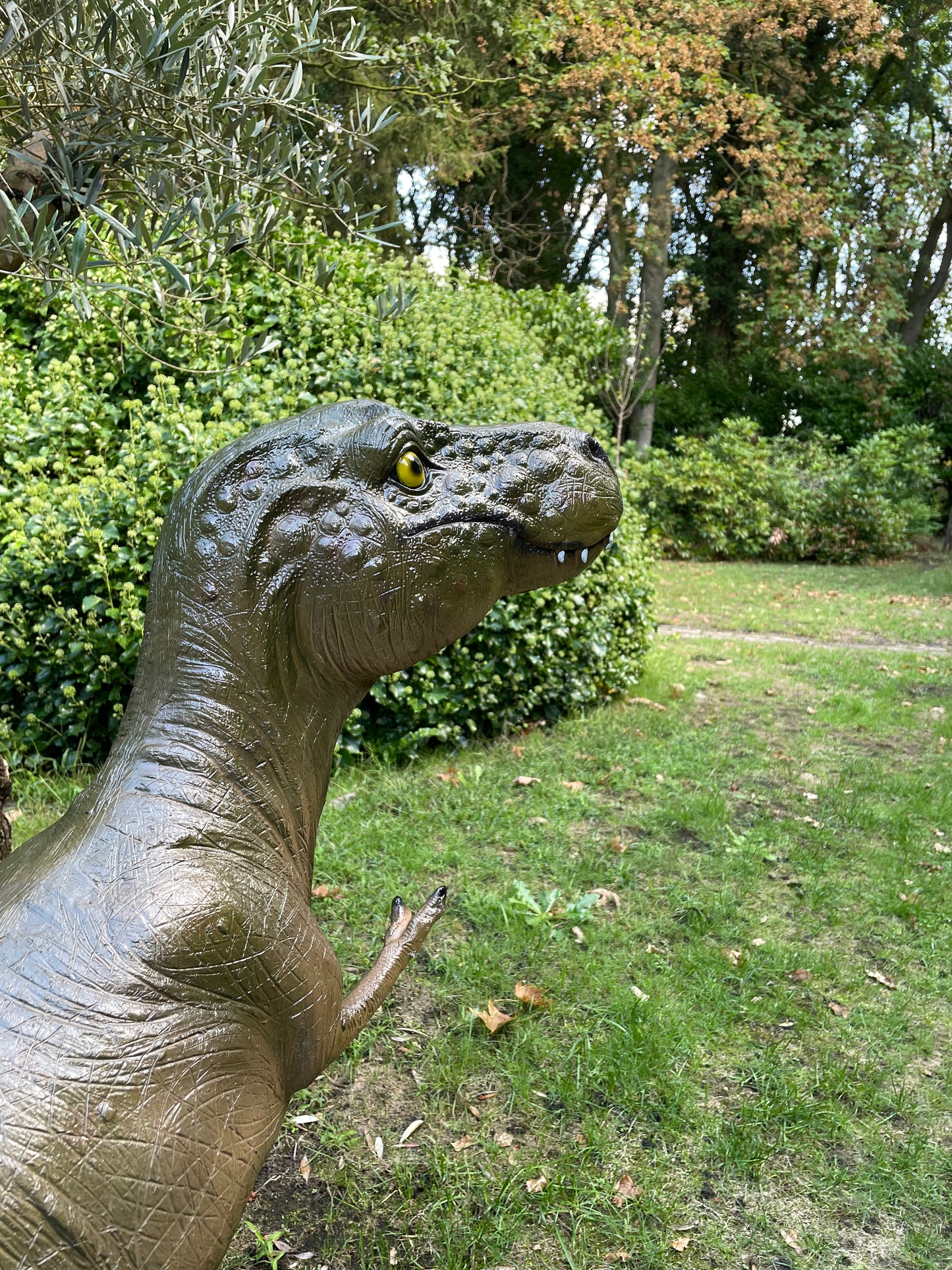 Dinosaurus T-rex groen 125cm