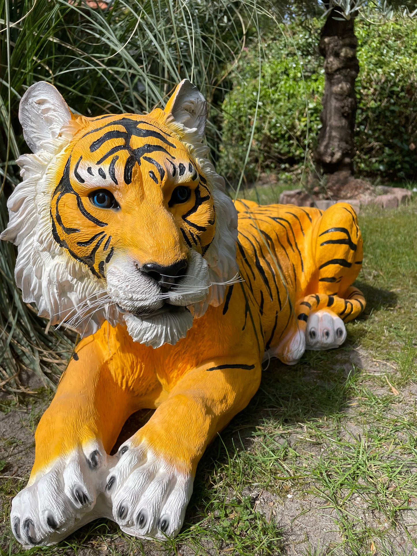 Beeld tijger tuin, gazon, dierentuin, boerderij 85cm