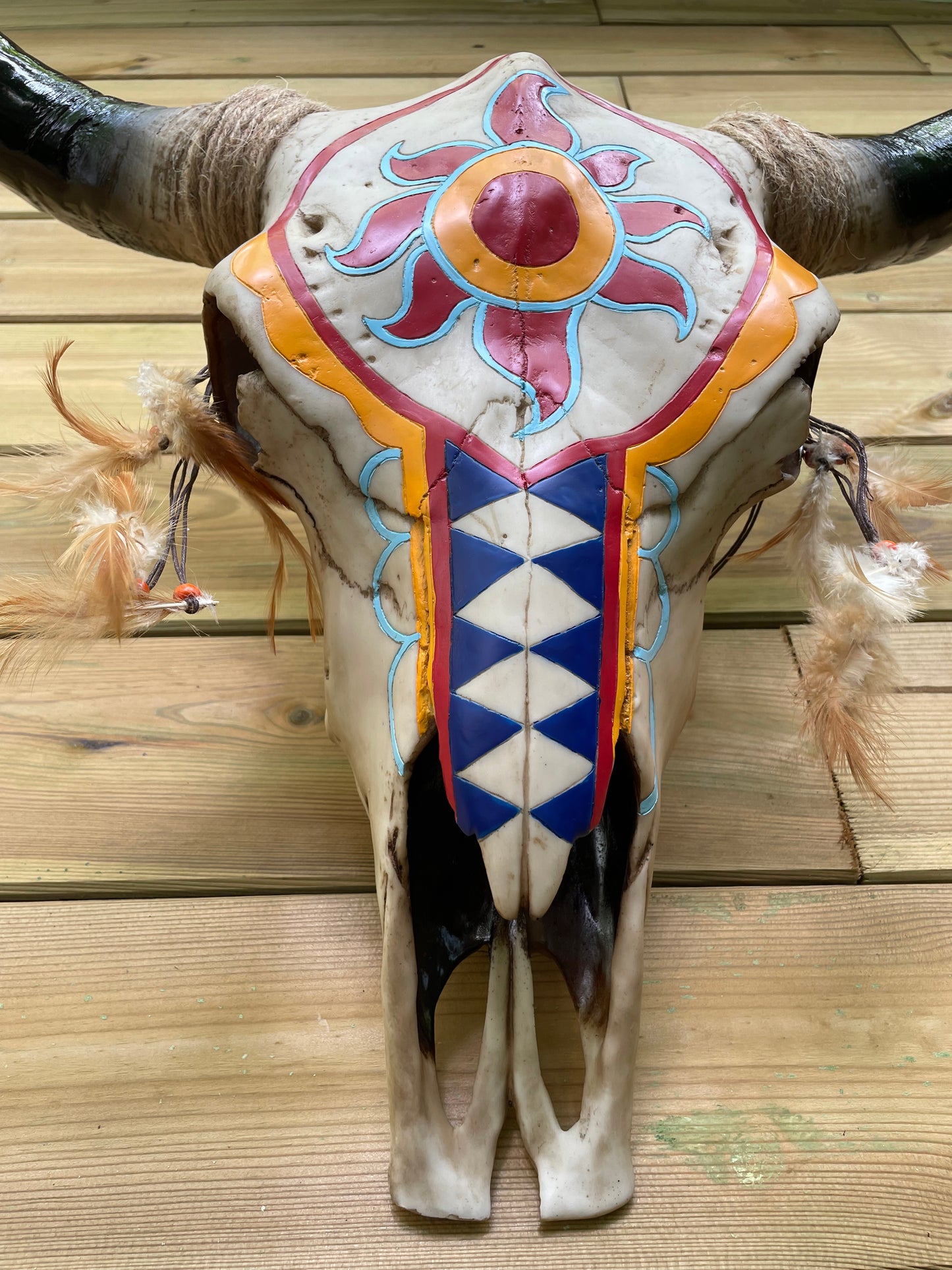 Wand buffelschedel Indiana , woonkamer, cowboy 65cm