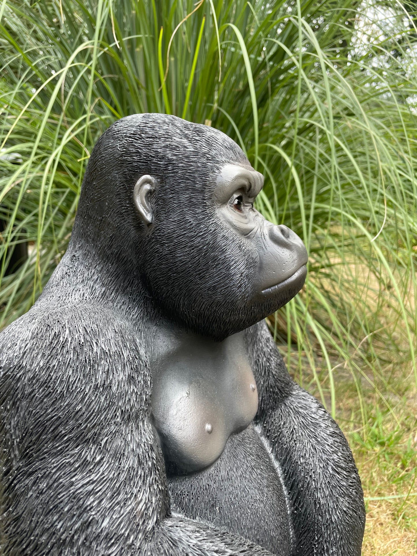 (Tuin)Beeld gorilla, tuin, zwembad, vijver 25cm