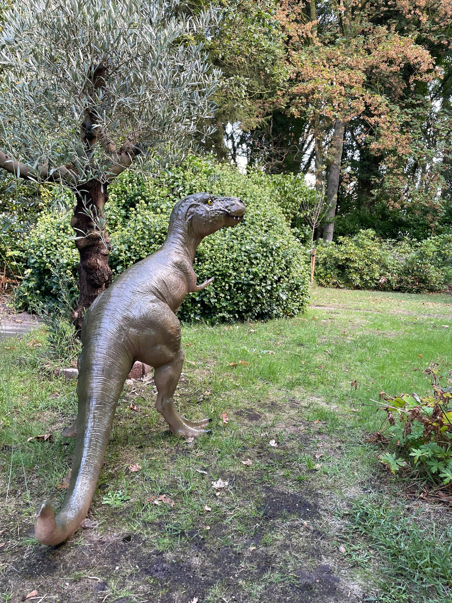 Dinosaurus T-rex groen 125cm