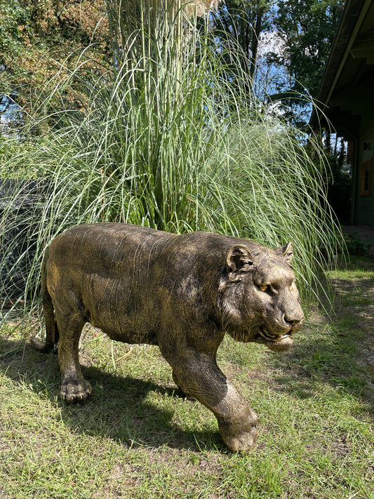 Tijger antiek goud gazon, tuin, dierentuin, 140cm
