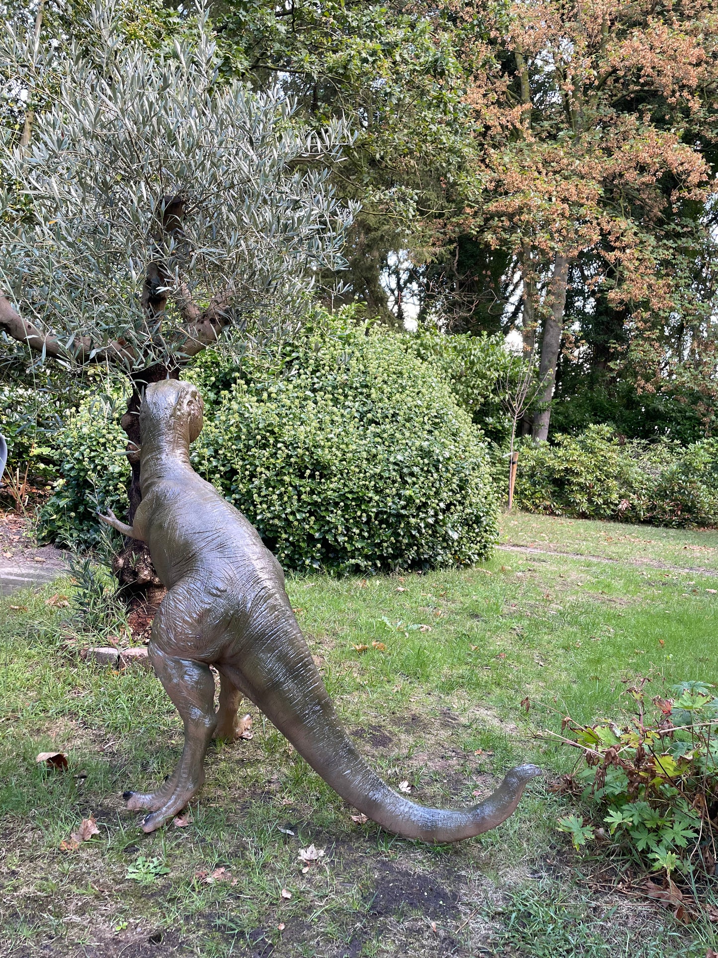 Dinosaurus T-rex groen 125cm