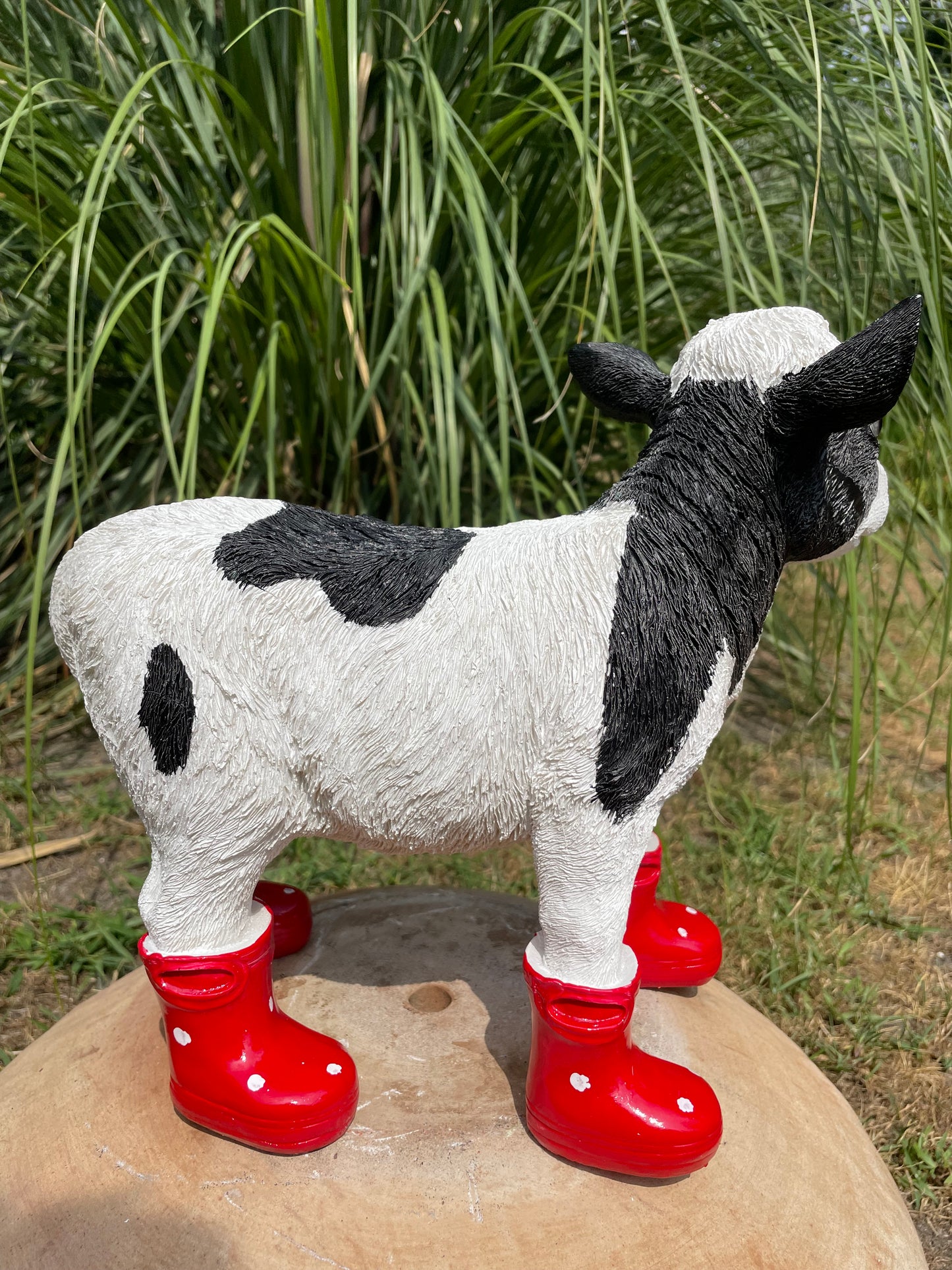 Kalfje laarsjes, boerderij, tuin, Rood 30cm