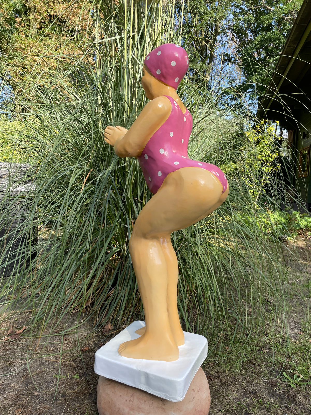 Duikende dame Roze jacuzzi tuin, zwembad, vijver 115cm