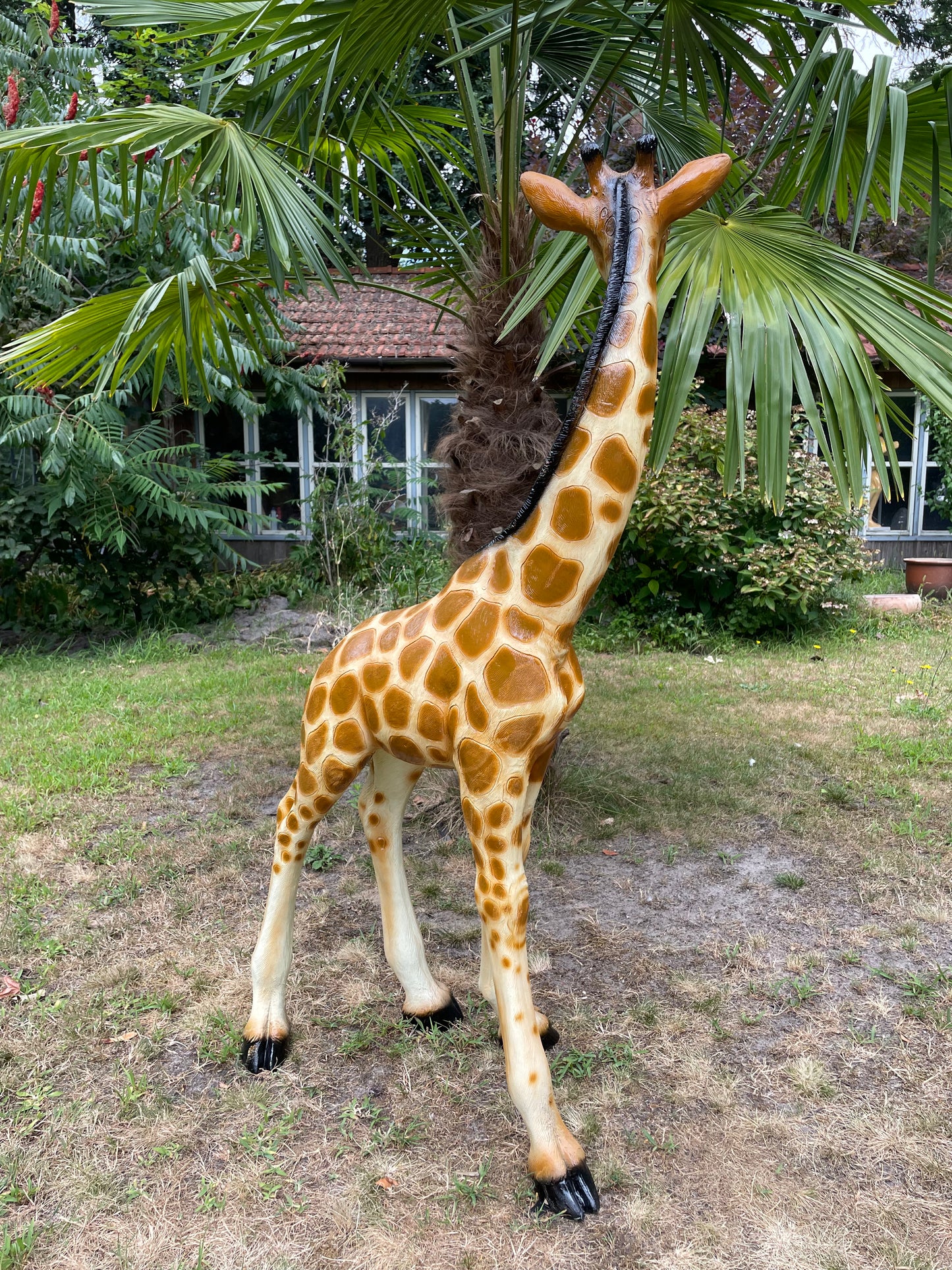 Grote Giraffe Tuinbeeld – Realistisch Dierenbeeld voor Babykamer of Buiten 120cm
