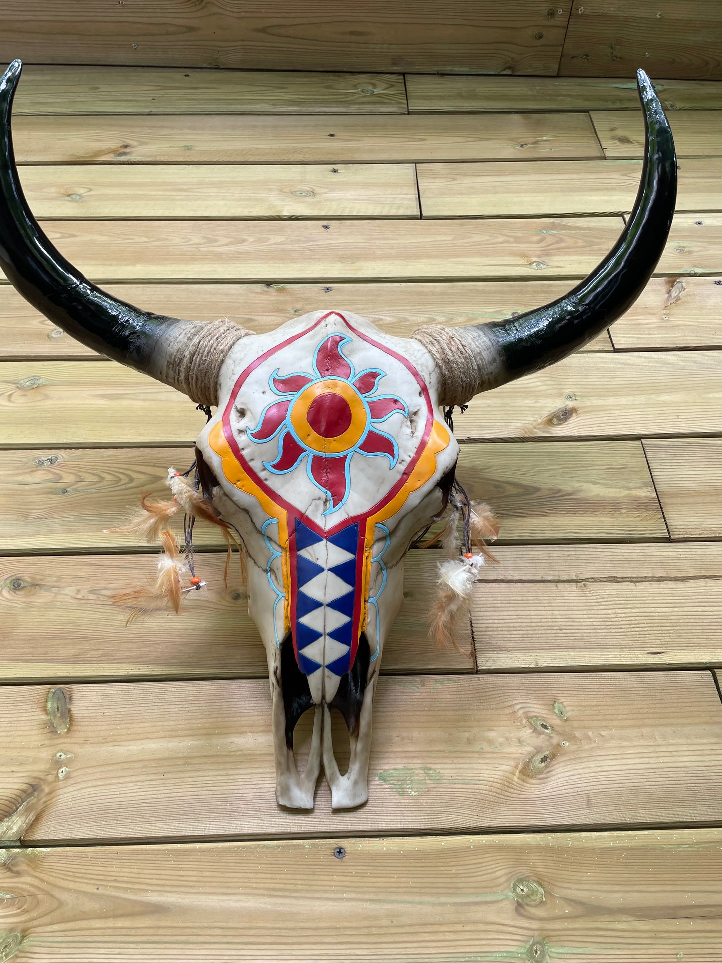 Wand buffelschedel Indiana , woonkamer, cowboy 65cm
