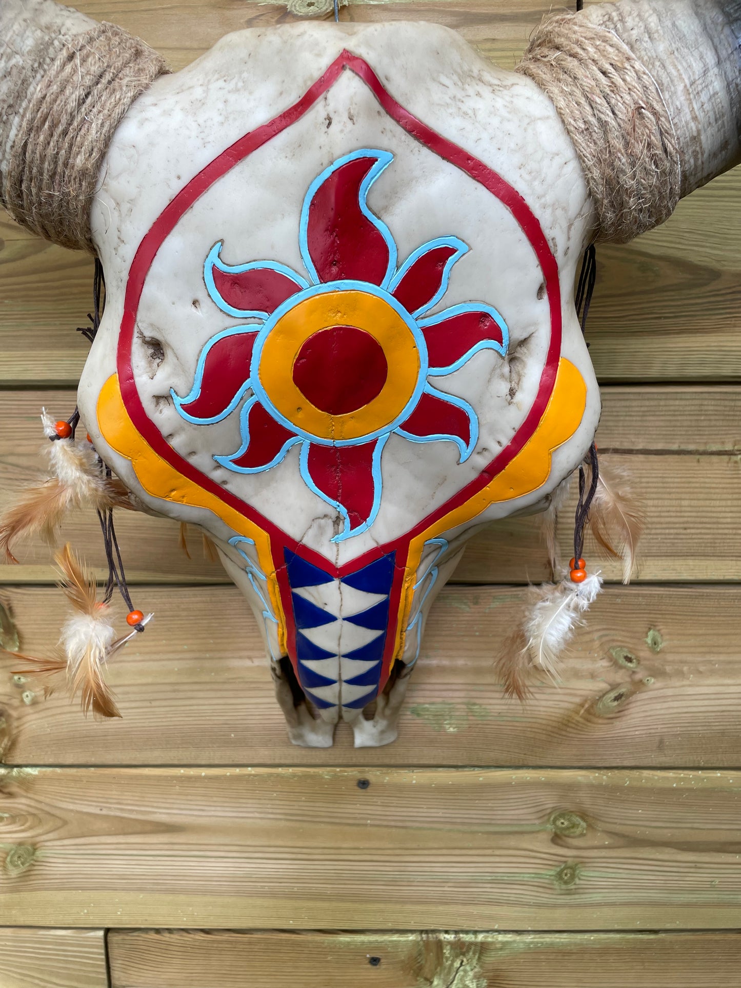 Wand buffelschedel Indiana , woonkamer, cowboy 65cm