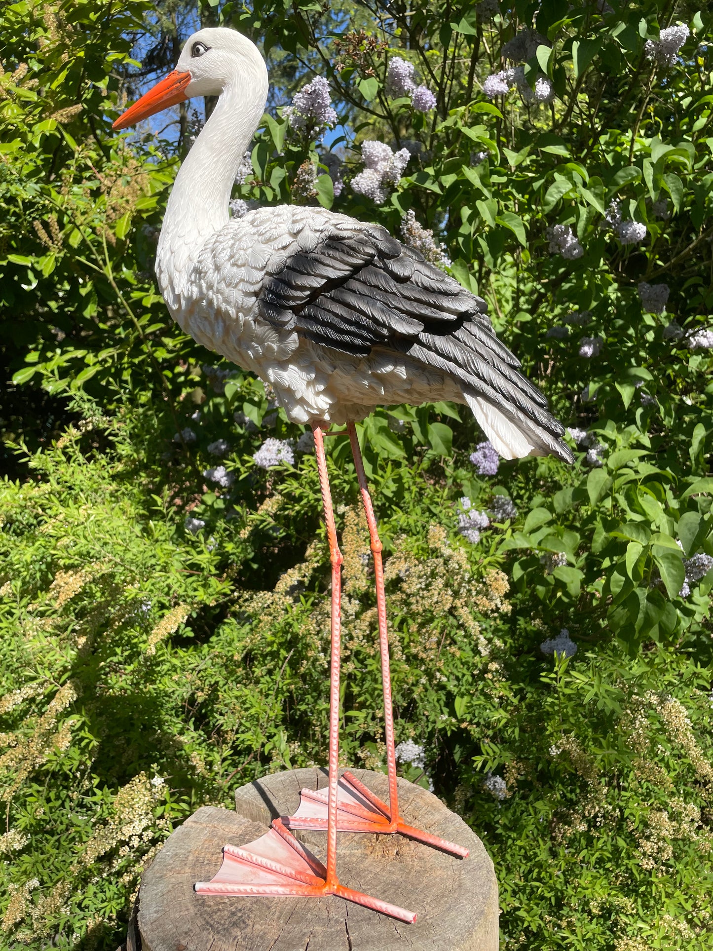 Ooievaar, tuin, boerderij, vijver, dierentuin 80cm